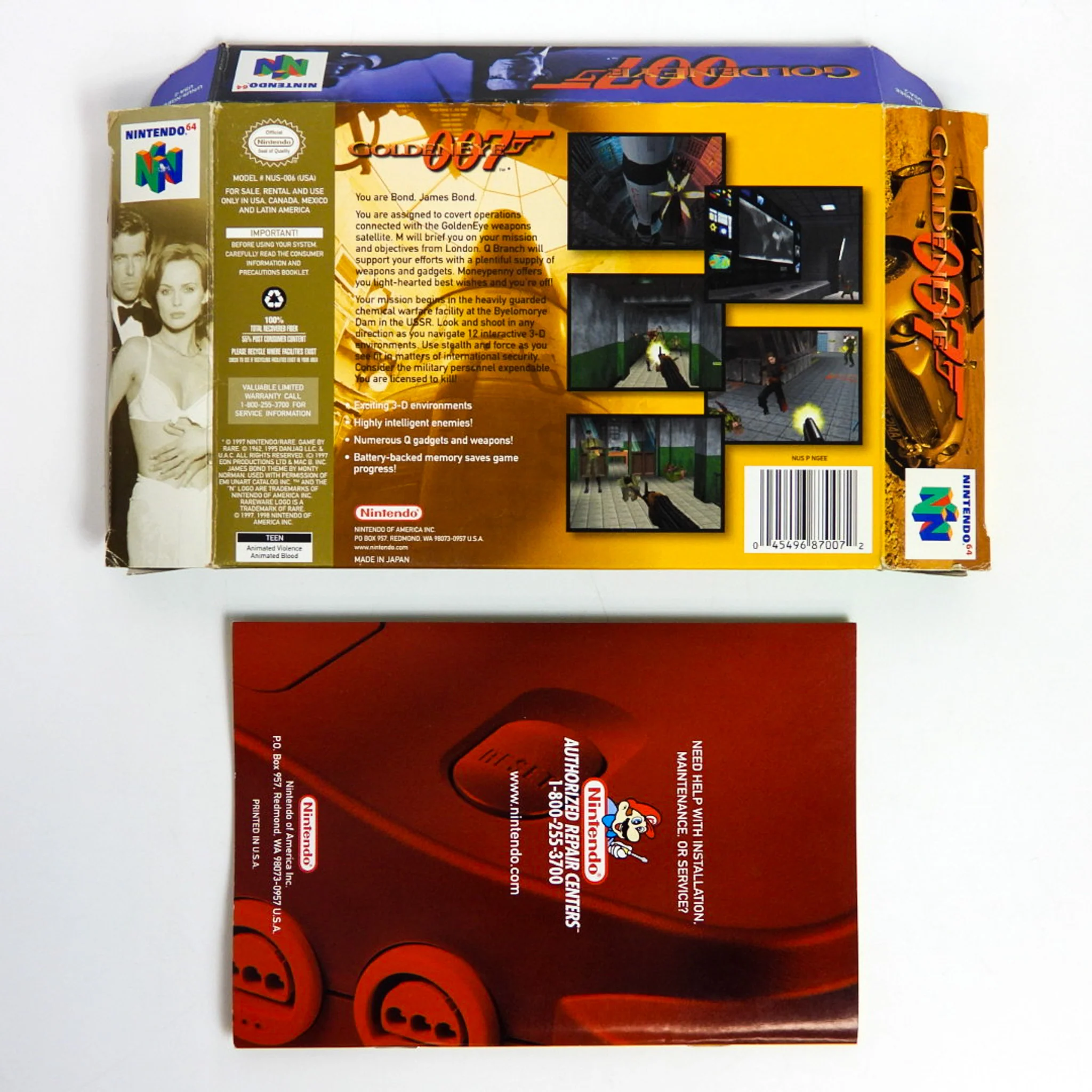 007 GoldenEye [Player's Choice] [Box] (Nintendo 64 / N64) - Image 2