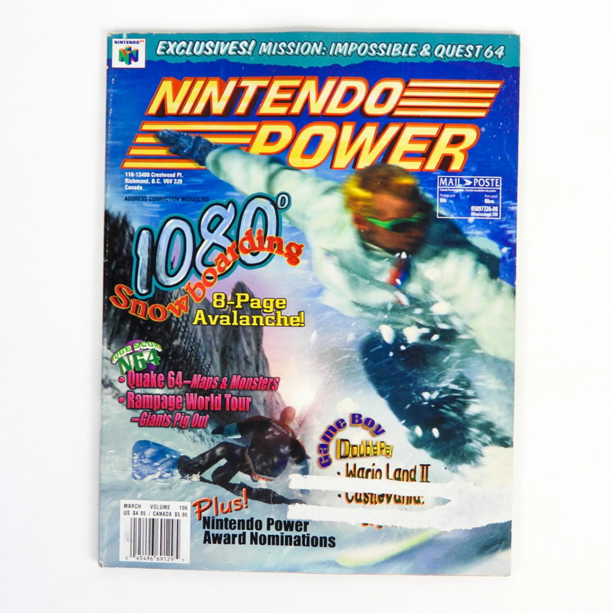 1080 Snowboarding [Volume 106] [Nintendo Power] (Magazines) - Image 4