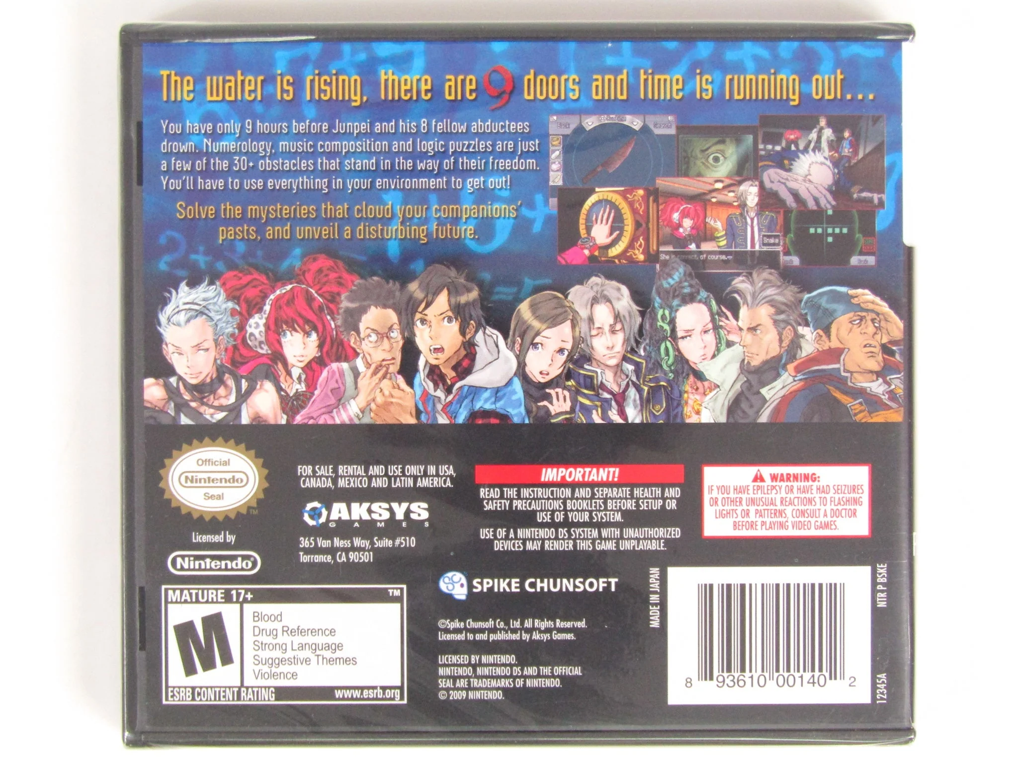 999: 9 Hours, 9 Persons, 9 Doors (Nintendo DS) - Image 2