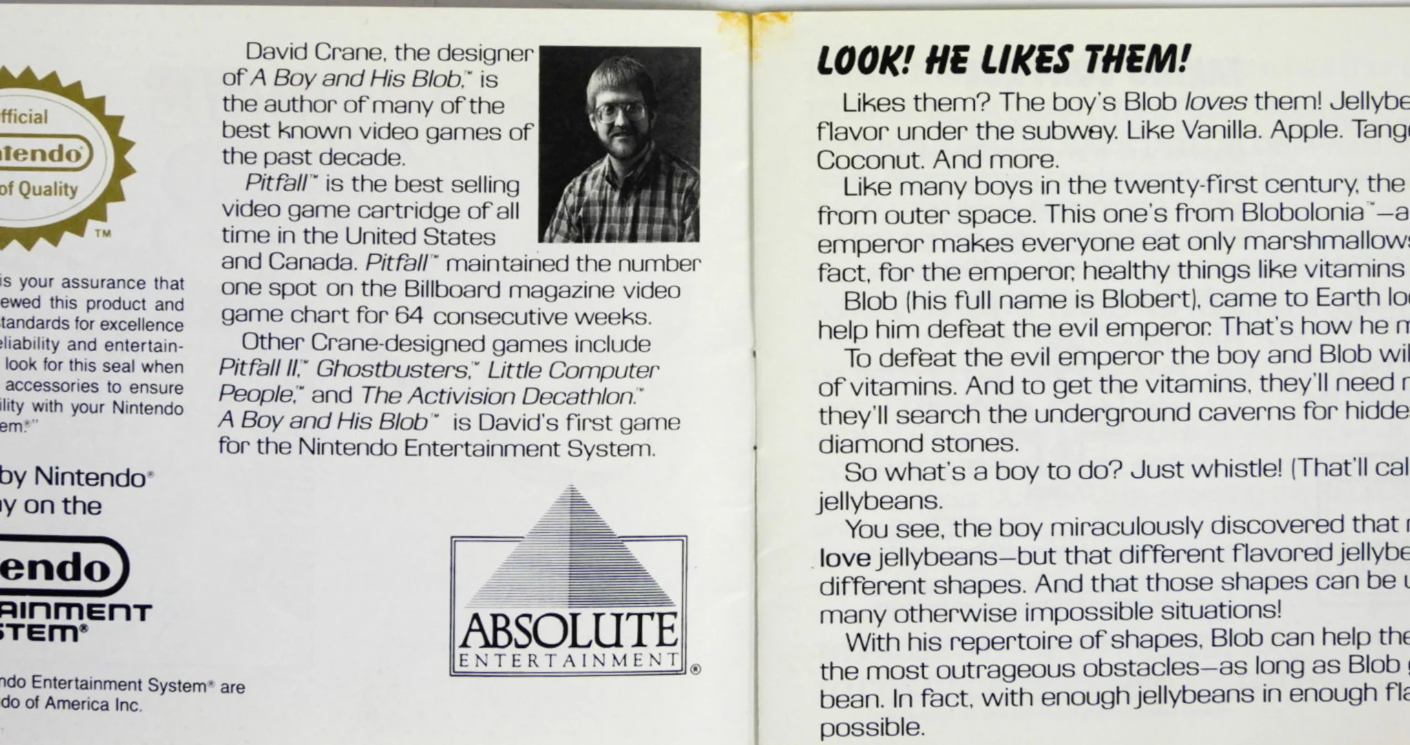 A Boy and His Blob Trouble on Blobolonia [Manual] (Nintendo / NES) - Image 3