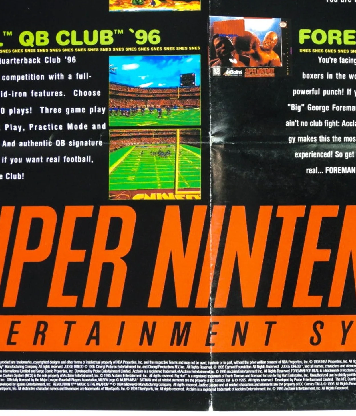Acclaim [Poster] (Super Nintendo / SNES) - Image 3