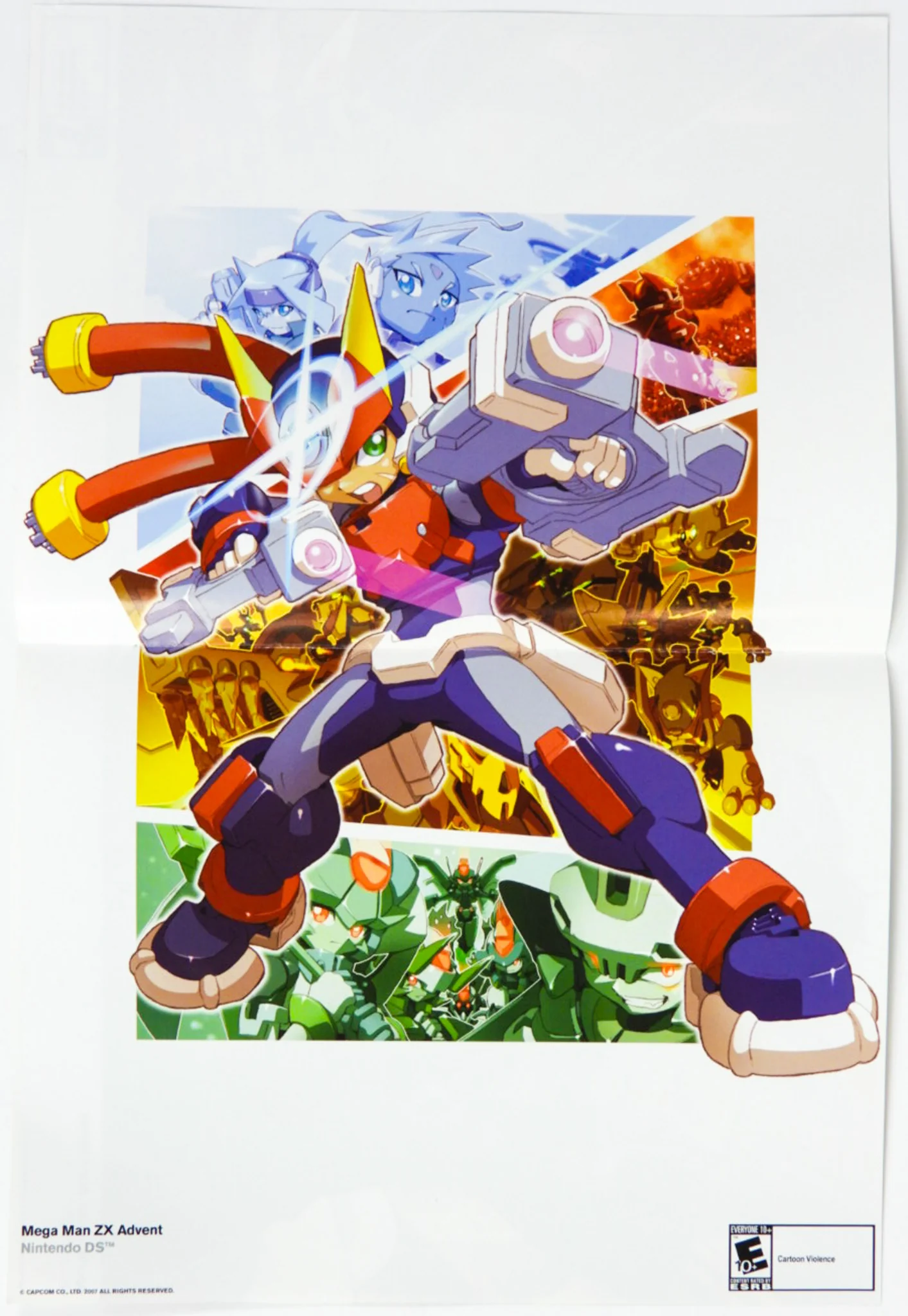 Mega Man ZX Advent And Ace Attorney Apollo Justice   [Nintendo Power] [Poster] (Nintendo DS)