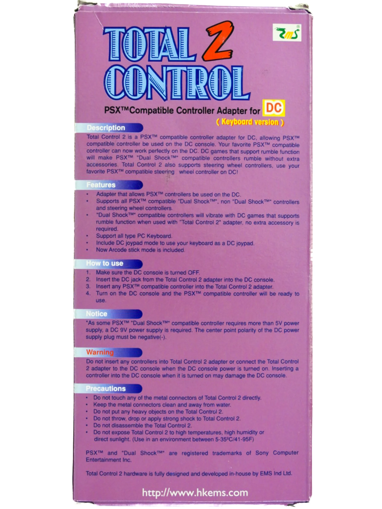 Adaptateur manette PlayStation / PlayStation 2 [Unofficial] (Sega Dreamcast) - Image 2