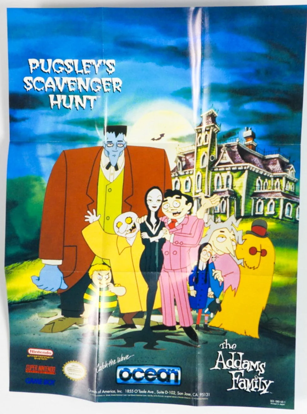 Addams Family Pugsley's Scavenger Hunt [Poster] (Super Nintendo / SNES)