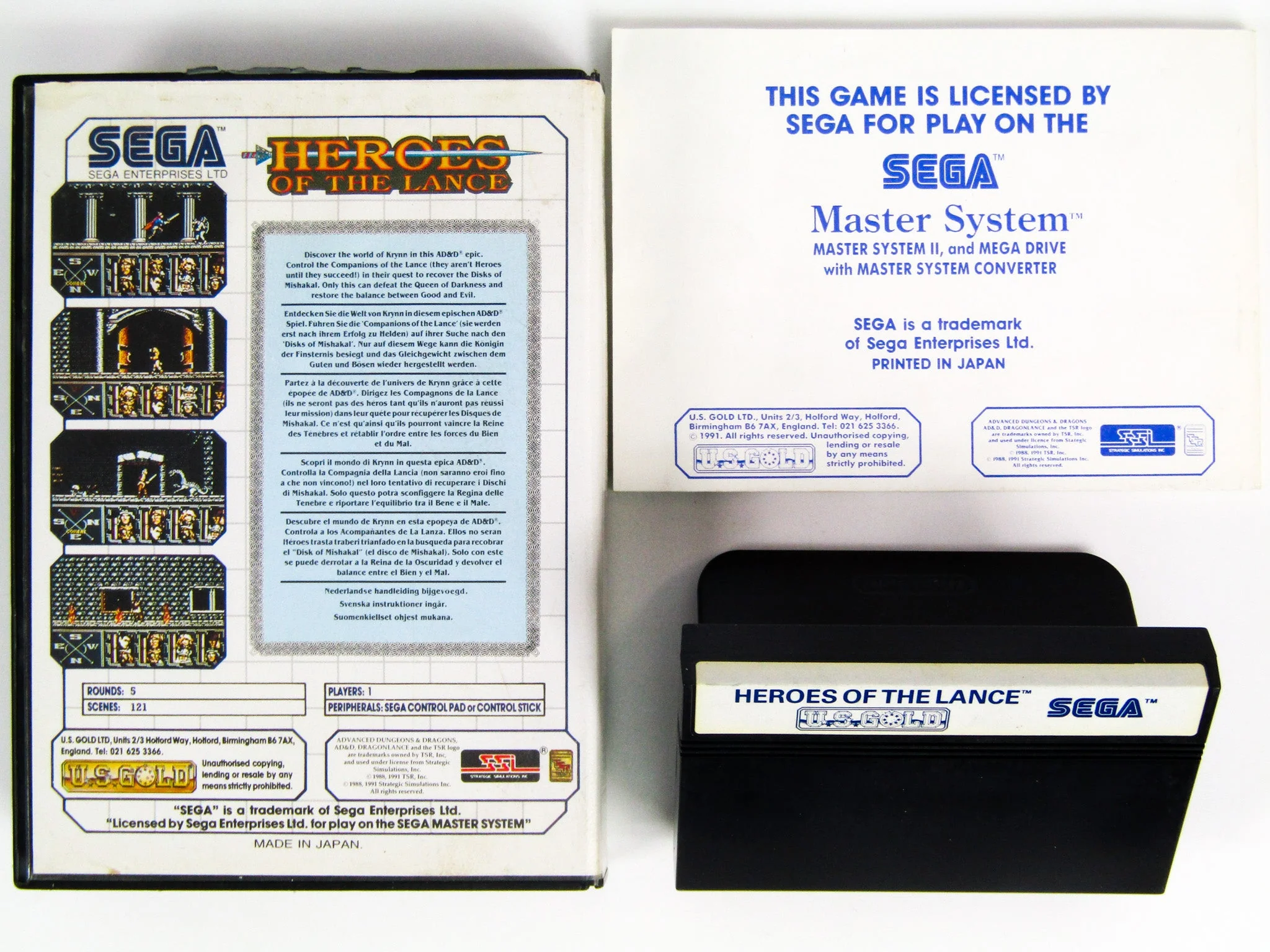 Advanced Dungeons & Dragons Heroes Of The Lance [PAL] (Sega Master System) - Image 2