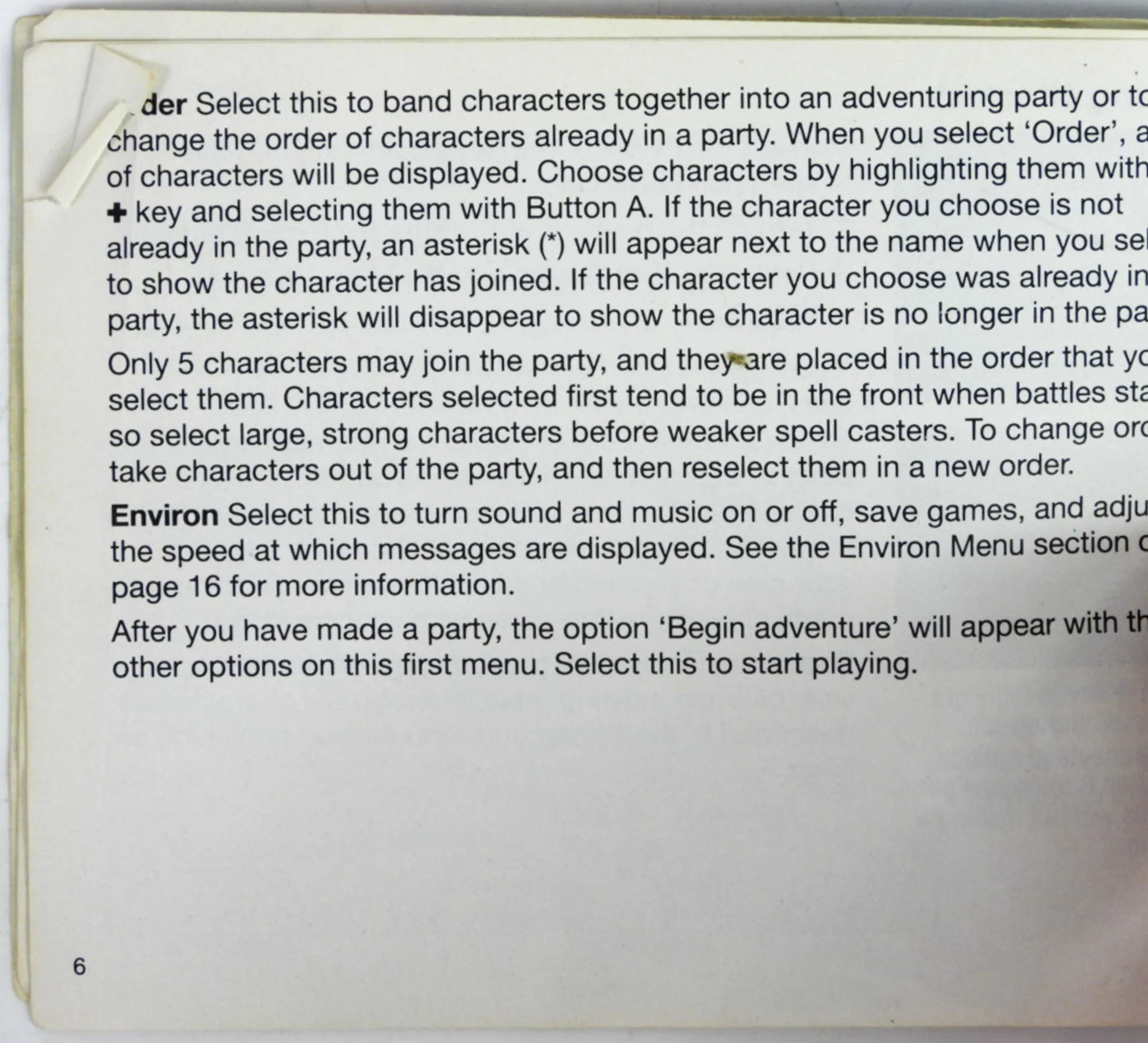 Advanced Dungeons & Dragons Pool of Radiance [Manual] (Nintendo / NES) - Image 4
