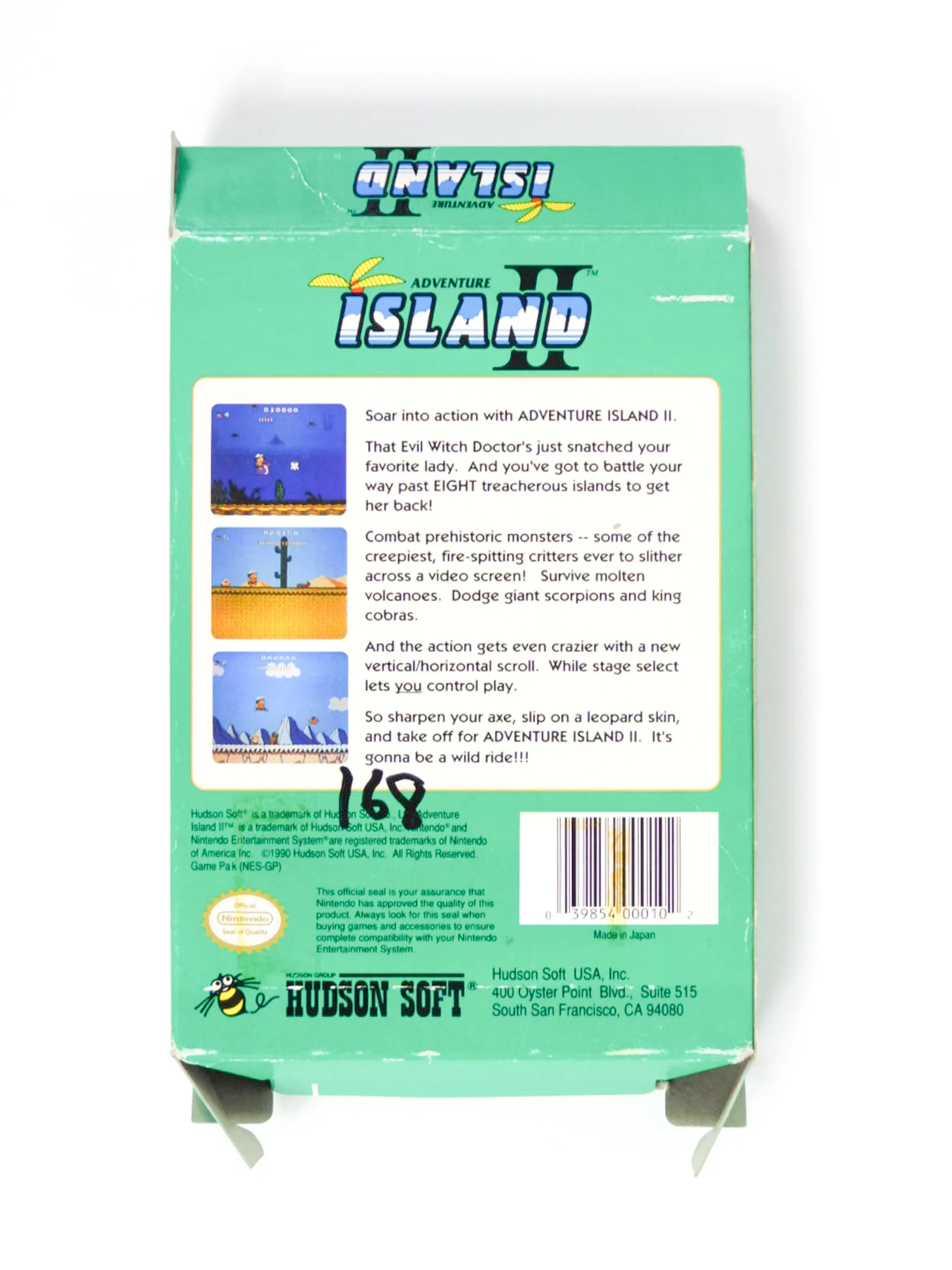 Adventure Island II 2 [Box] (Nintendo / NES) - Image 2