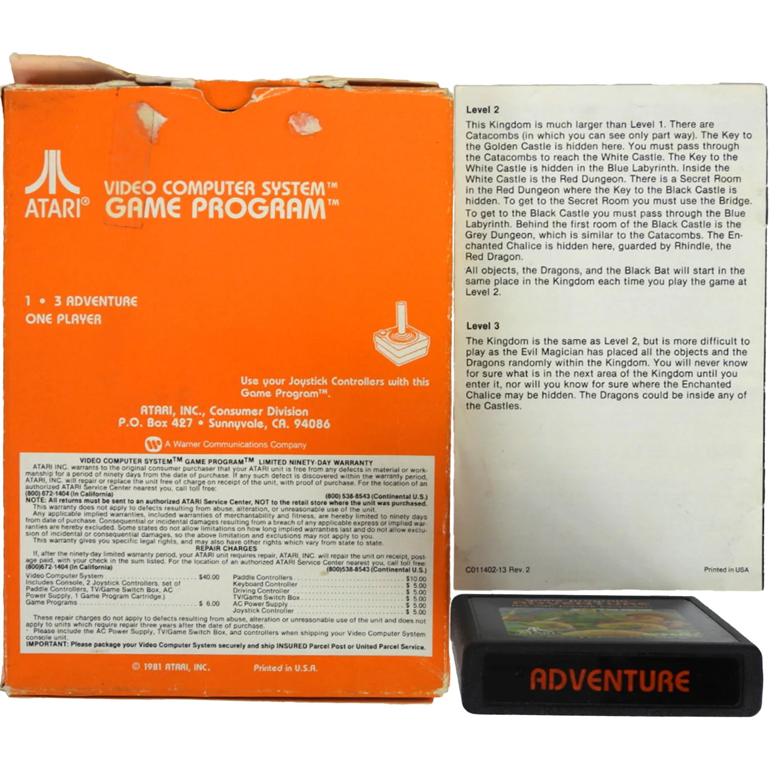 Adventure [Picture Label] (Atari 2600) - Image 2