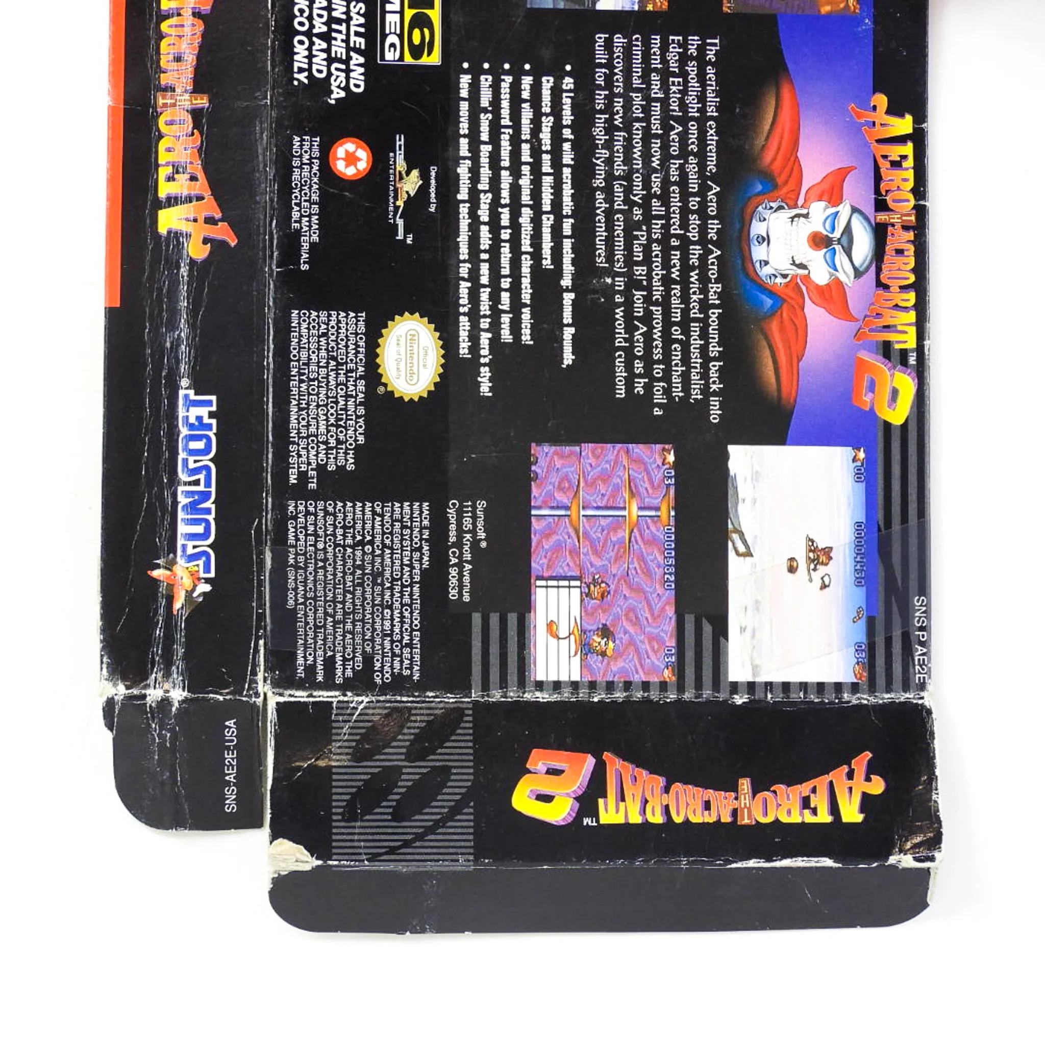 Aero the Acro-Bat 2 [Box] (Super Nintendo / SNES) - Image 3