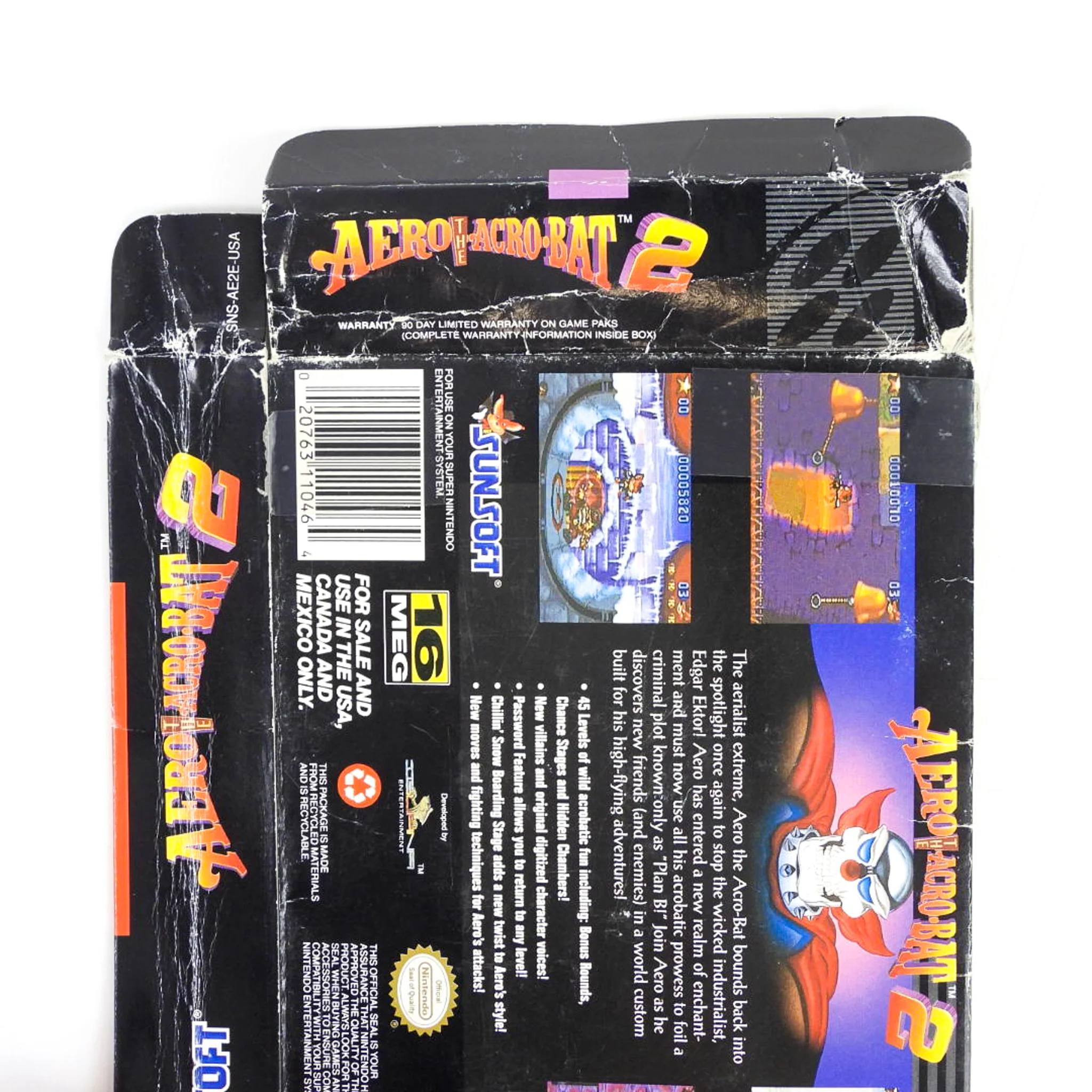 Aero the Acro-Bat 2 [Box] (Super Nintendo / SNES) - Image 4