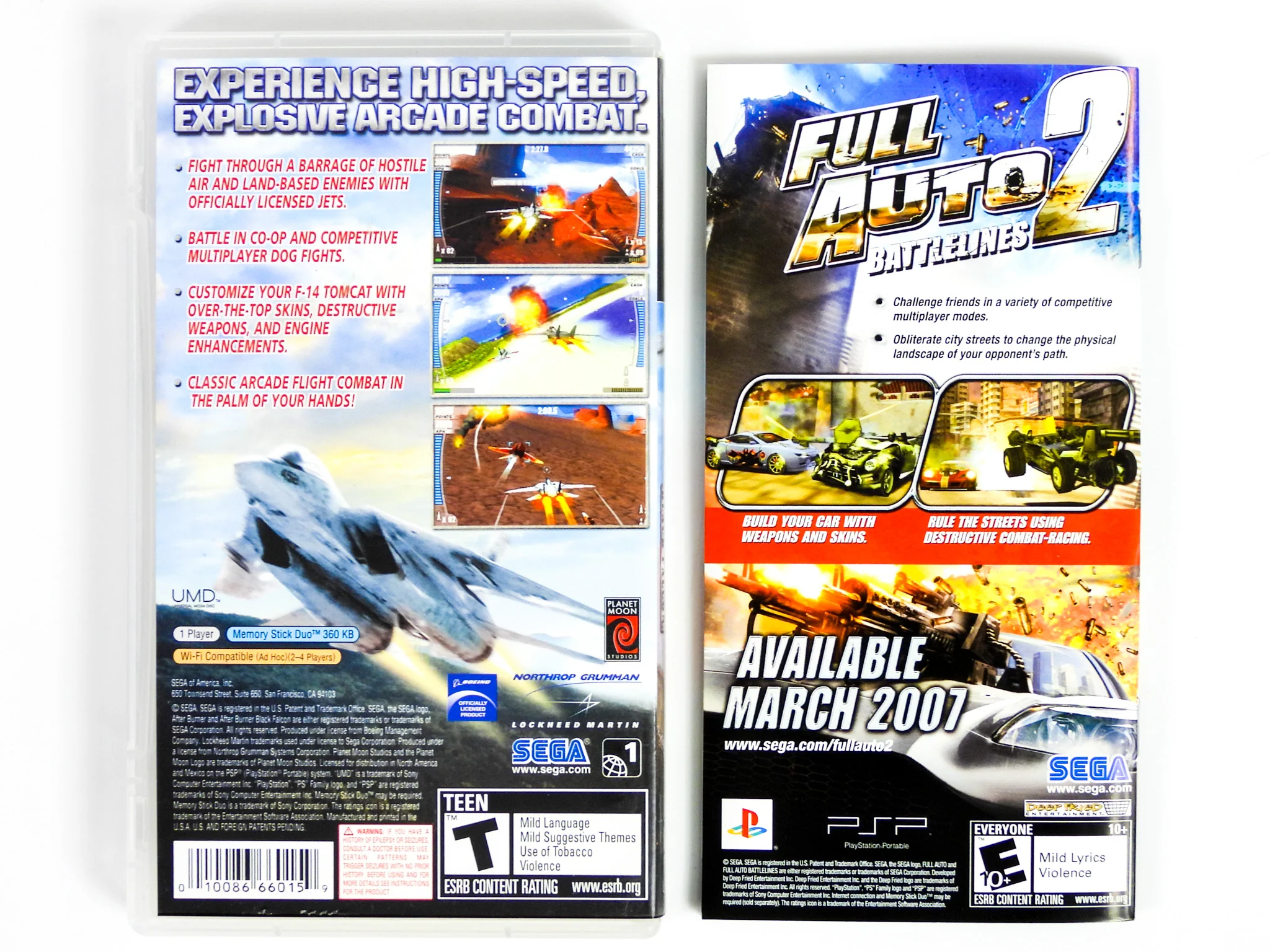 After Burner Black Falcon (PlayStation Portable / PSP) - Image 3