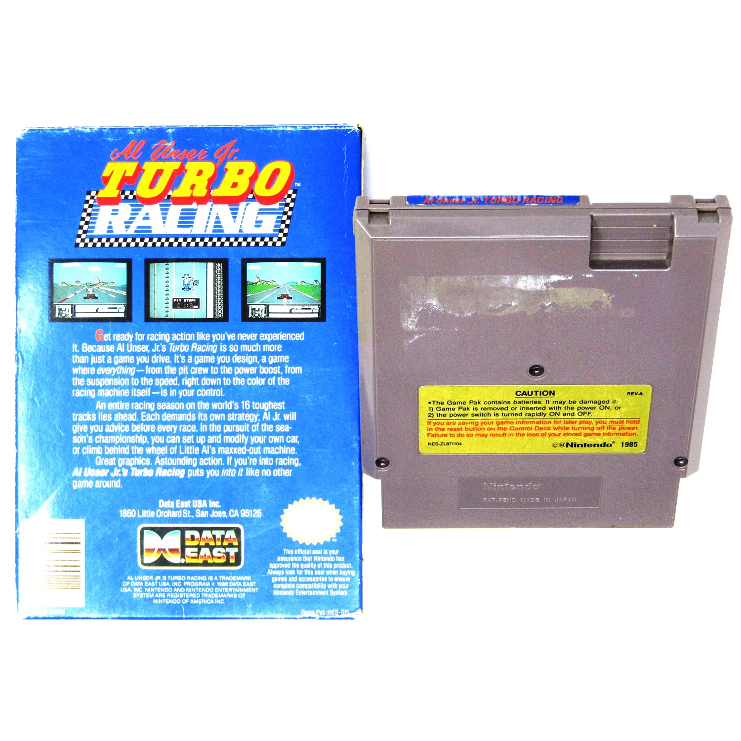 Al Unser Jr. Turbo Racing (Nintendo / NES) - Image 2