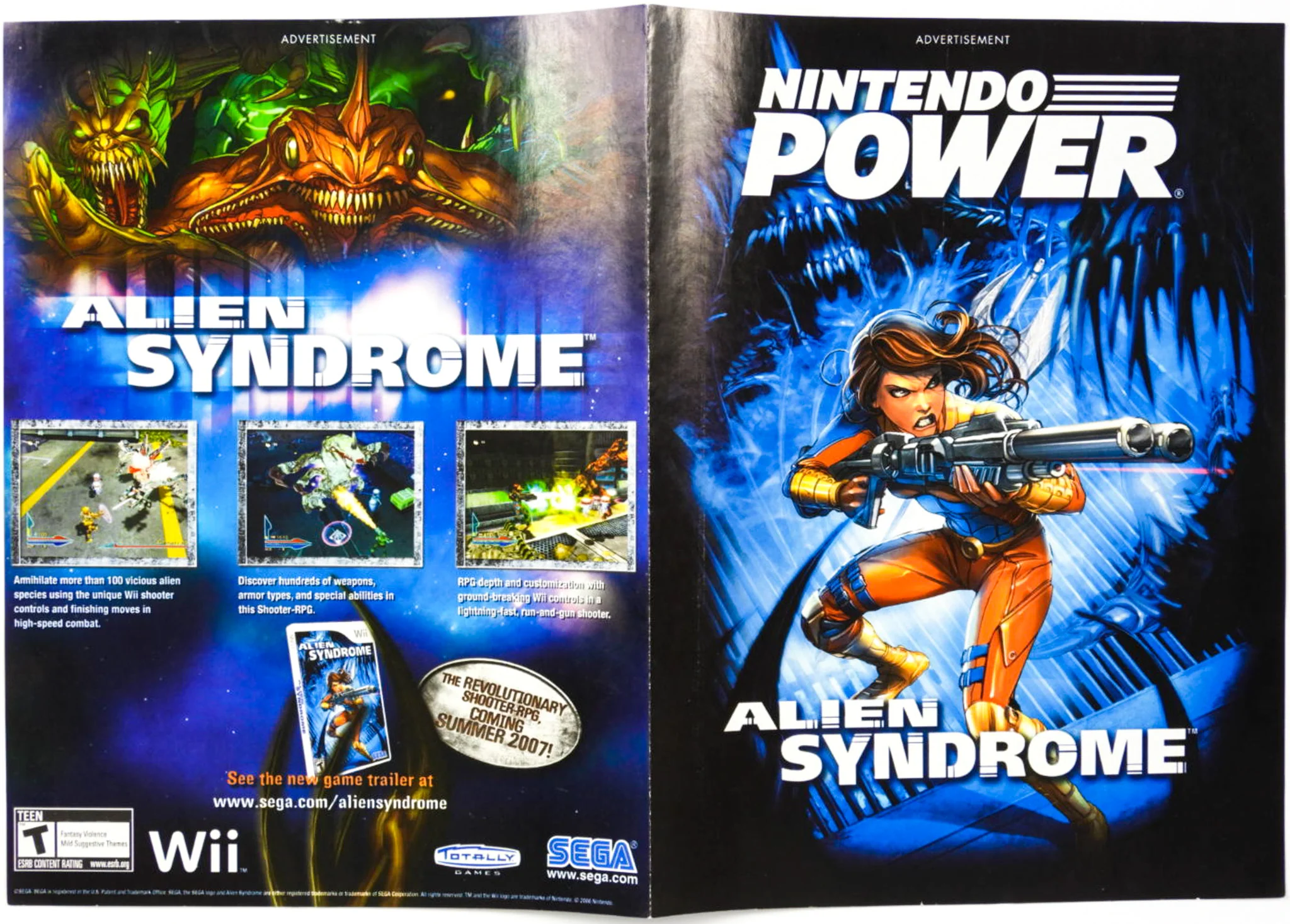 Alien Syndrome Advertisement [Nintendo Power] [Poster] (Nintendo Wii) - Image 3