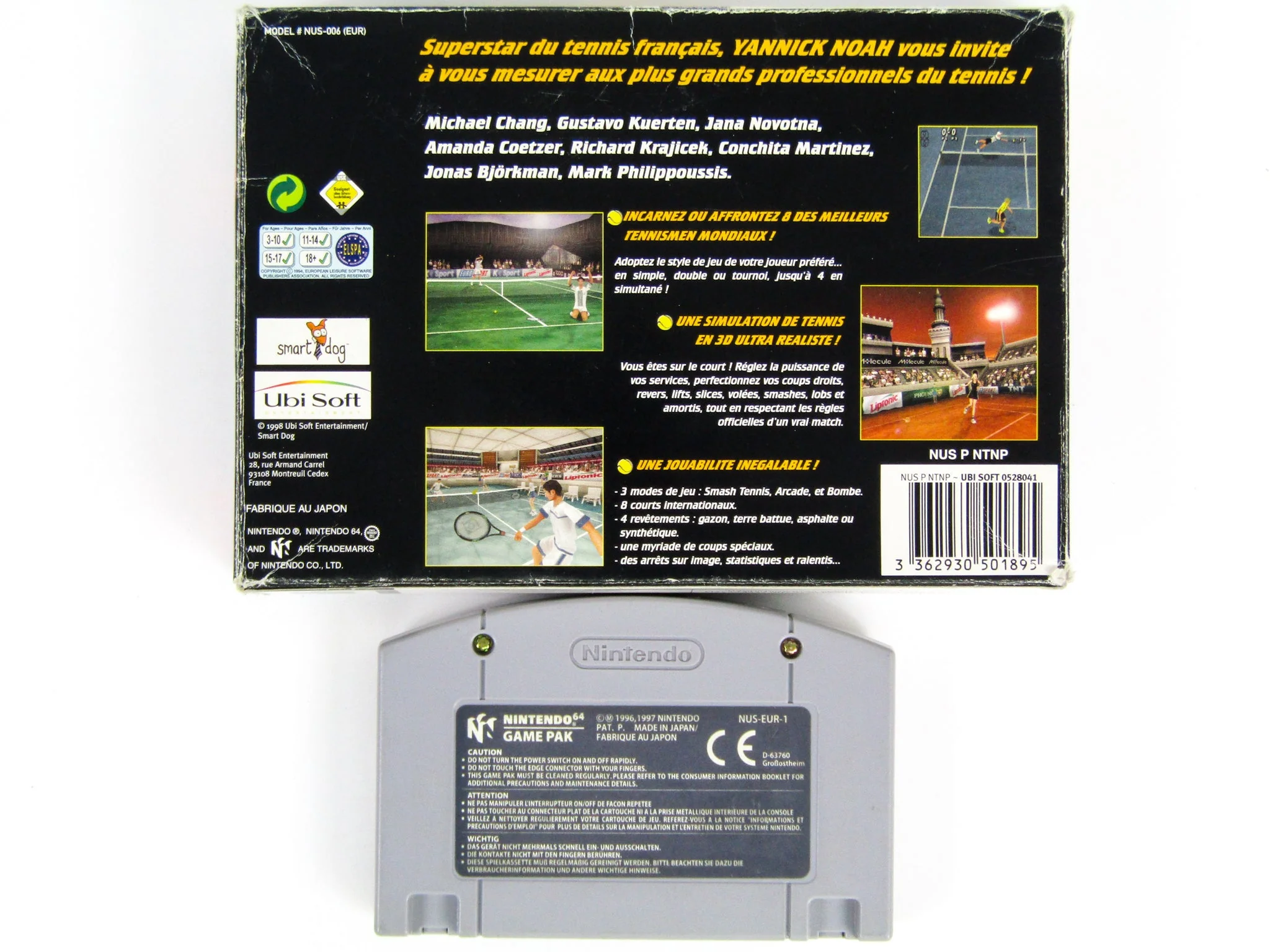 All-Star Tennis 99 [PAL] [French Version] (Nintendo 64 / N64) - Image 2