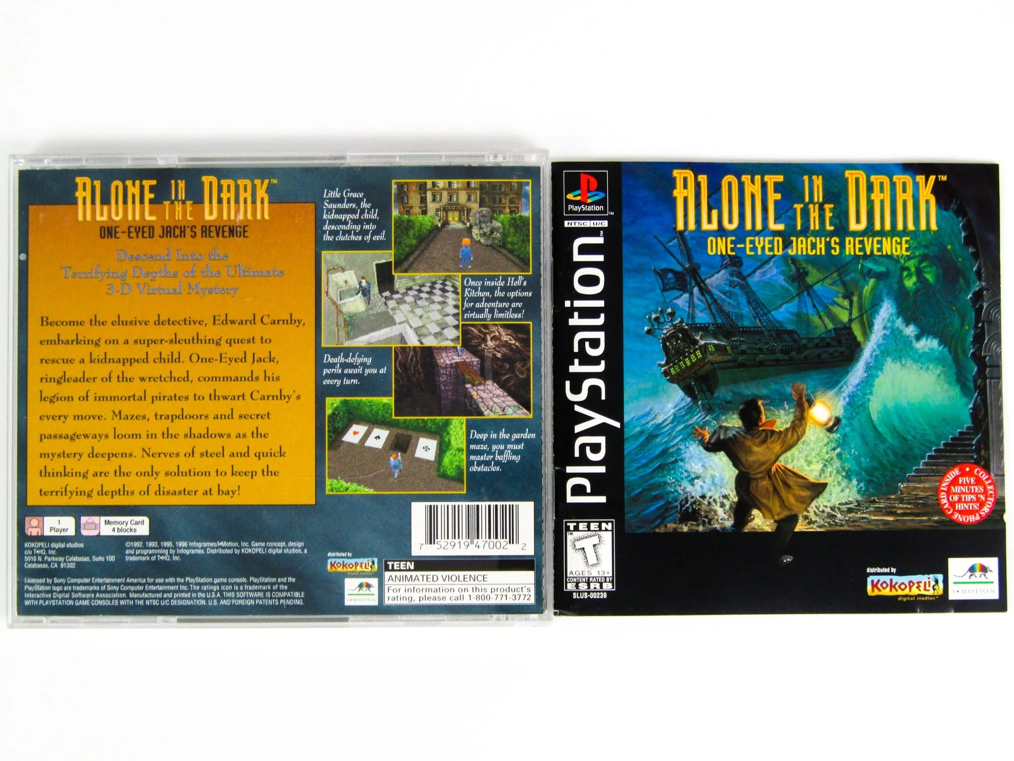 Alone in the Dark One Eyed Jack's Revenge (PlayStation / PS1) - Image 2
