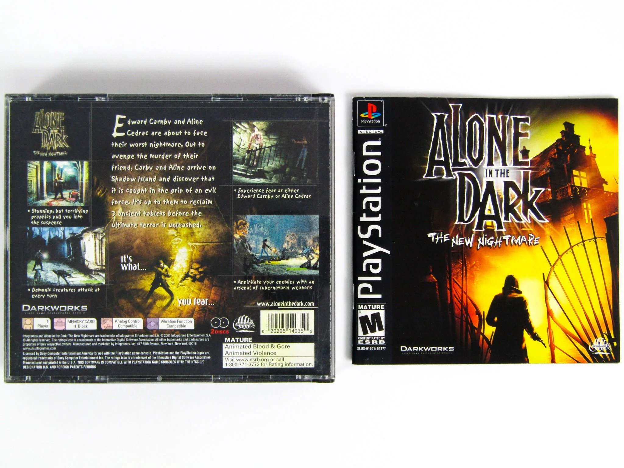 Alone In The Dark The New Nightmare (PlayStation / PS1) - Image 2