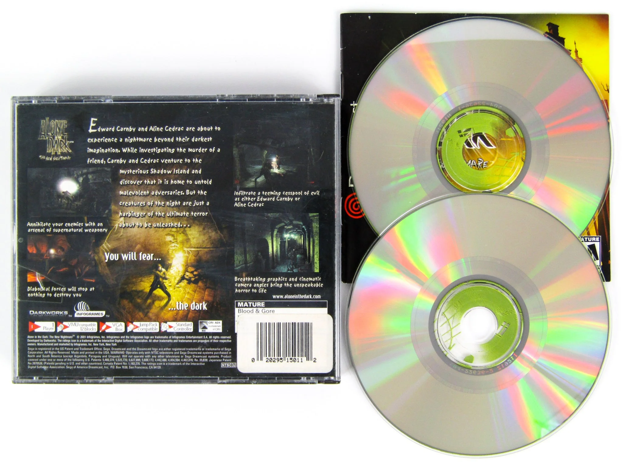 Alone In The Dark The New Nightmare (Sega Dreamcast) - Image 3