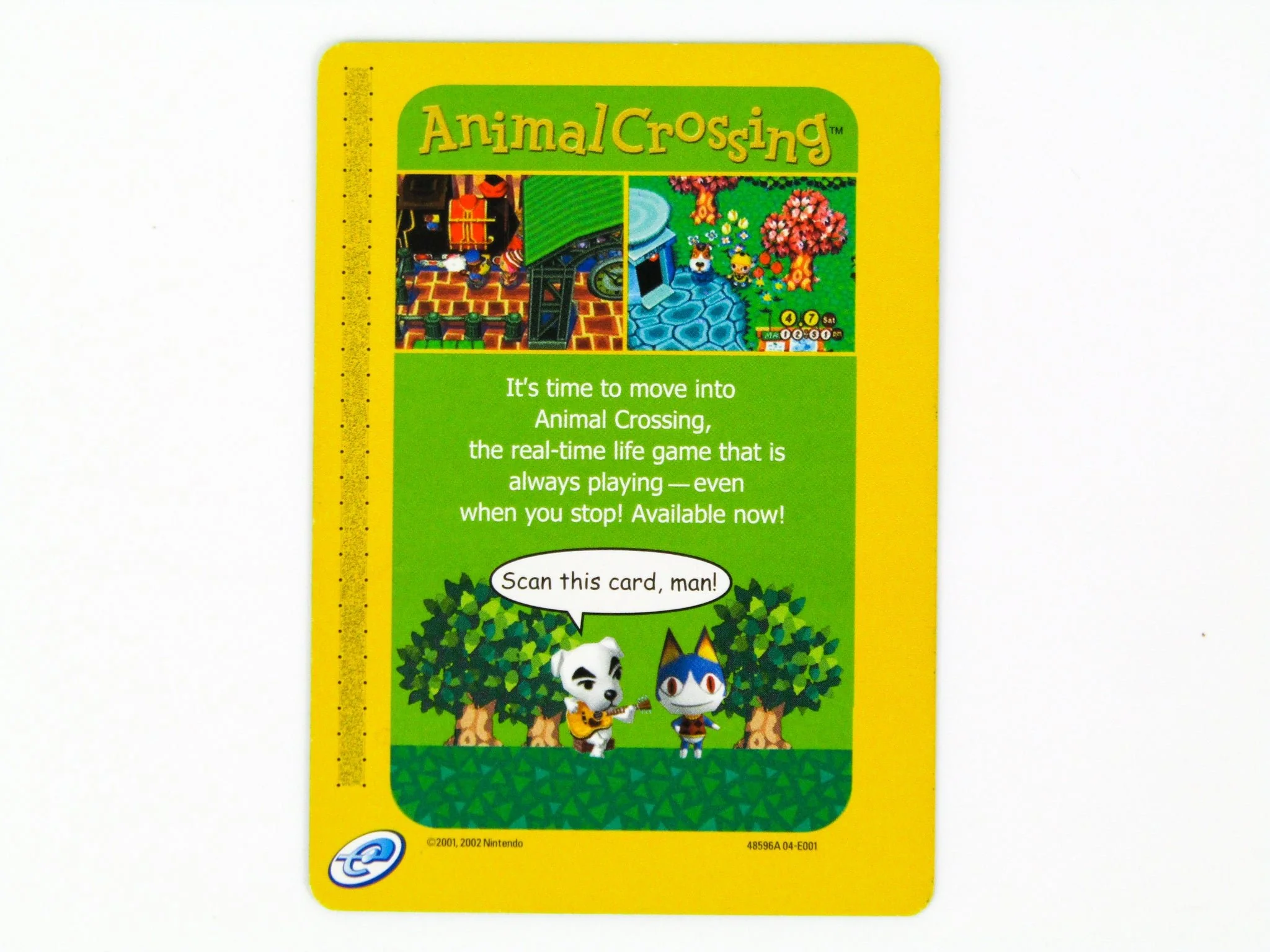Animal Crossing E-Reader Promo Card (Nintendo Game Boy Advance / GBA)