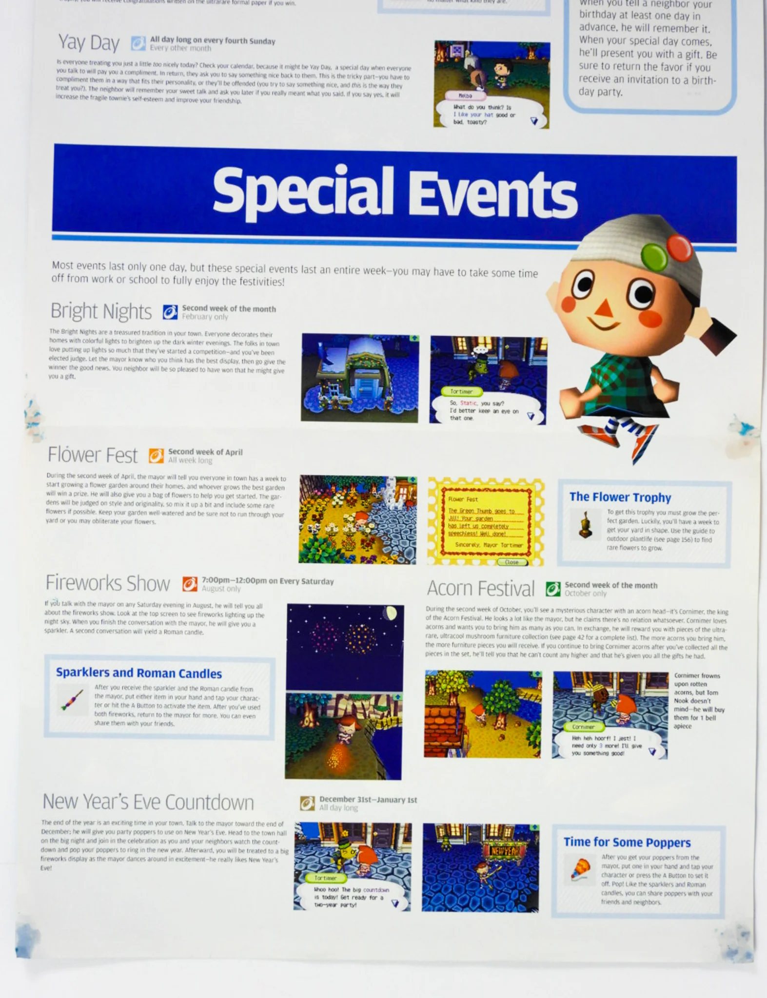 Animal Crossing Wild World 2006 Calendar [Poster] (Nintendo DS) - Image 3