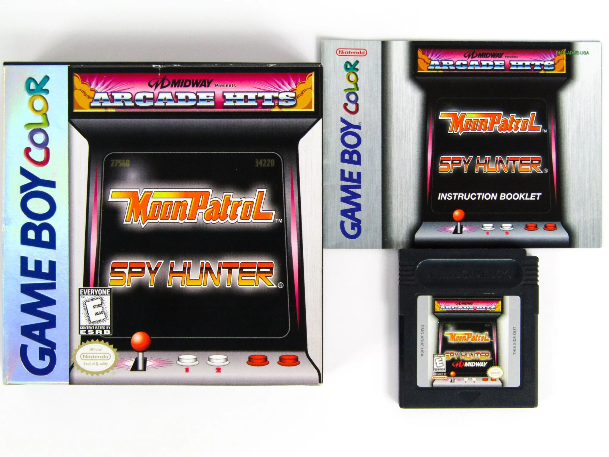 Arcade Hits: Moon Patrol And Spy Hunter (Nintendo Game Boy Color / GBC)