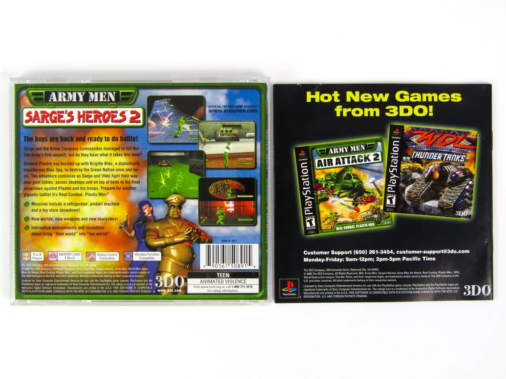 Army Men: Sarge's Heroes 2 (PlayStation / PS1) - Image 2