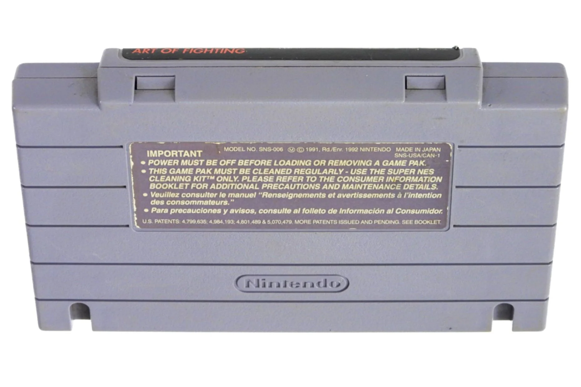 Art of Fighting (Super Nintendo / SNES) - Image 2