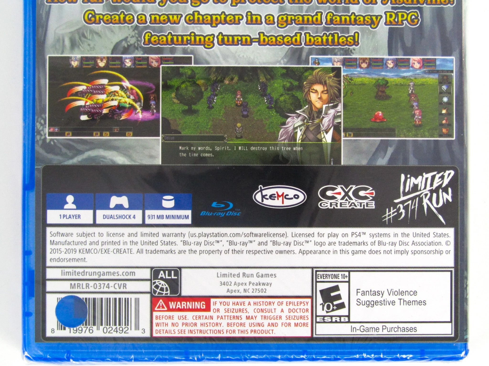 Asdivine Dios [Limited Run Games] (PlayStation 4 / PS4) - Image 2