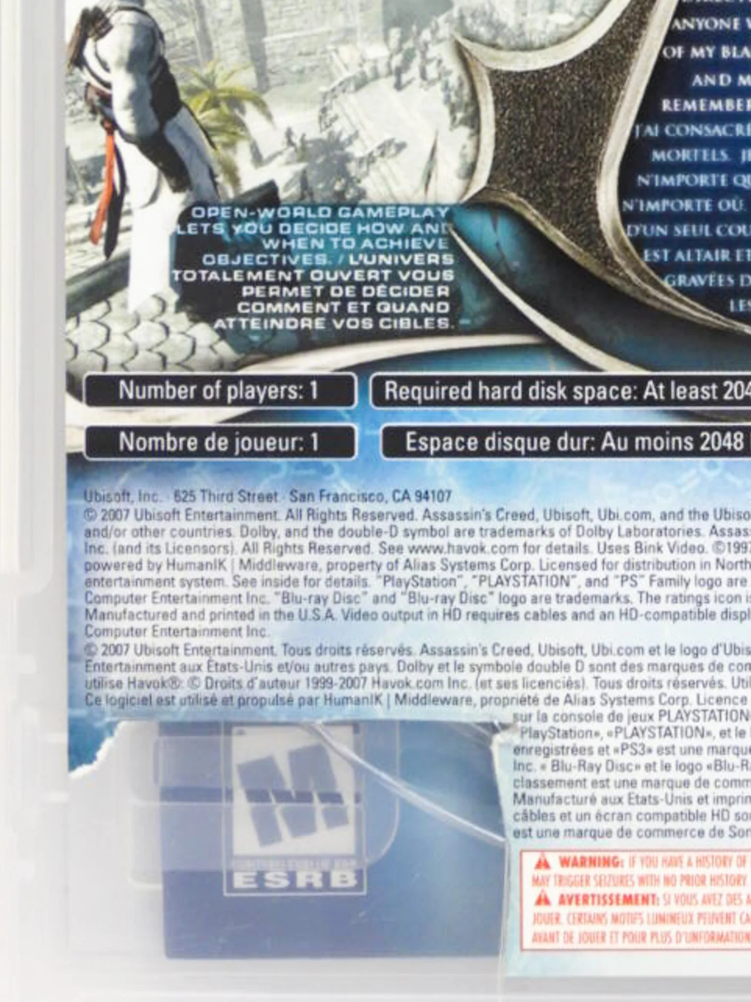 Assassin's Creed [Greatest Hits] [Clear Box] (PlayStation 3 / PS3) - Image 3