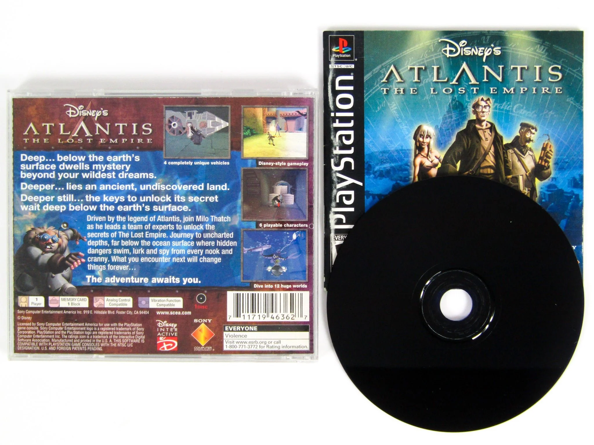 Atlantis The Lost Empire (PlayStation / PS1)