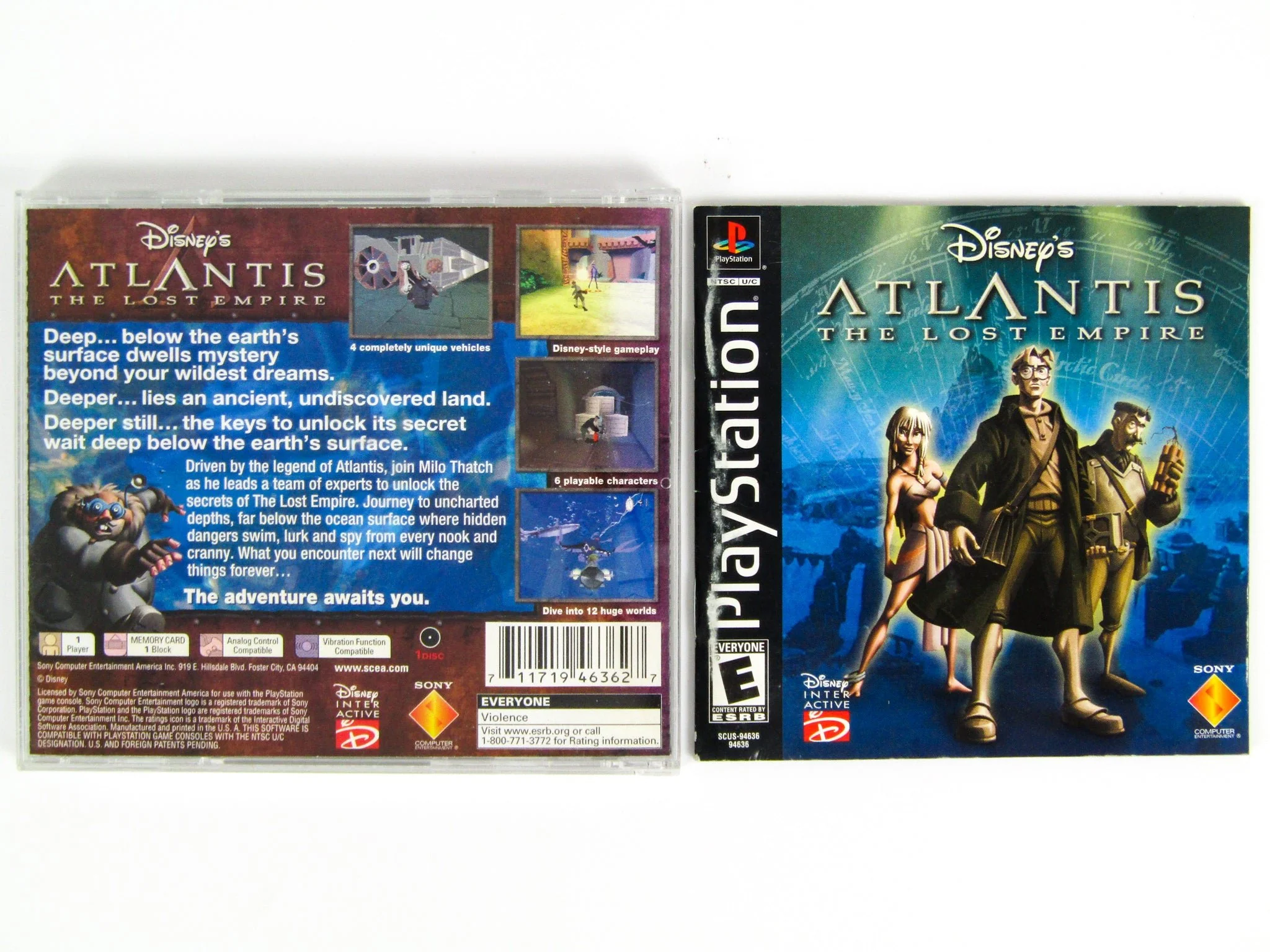 Atlantis The Lost Empire (PlayStation / PS1) - Image 2