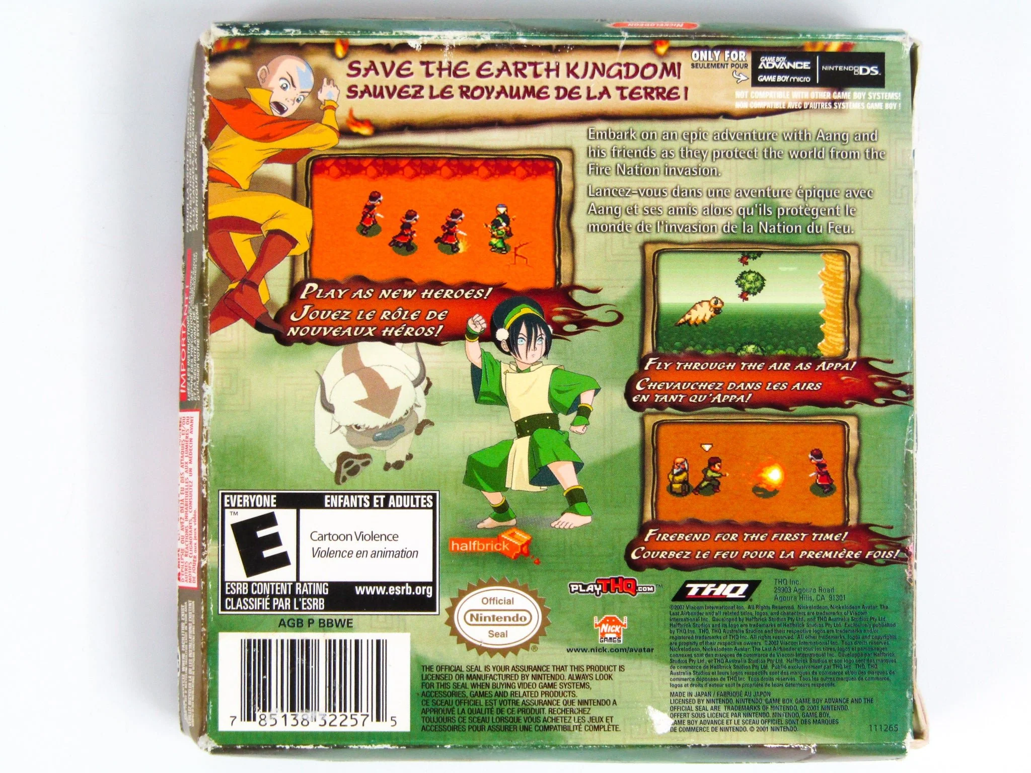 Avatar The Burning Earth (Nintendo Game Boy Advance / GBA) - Image 2