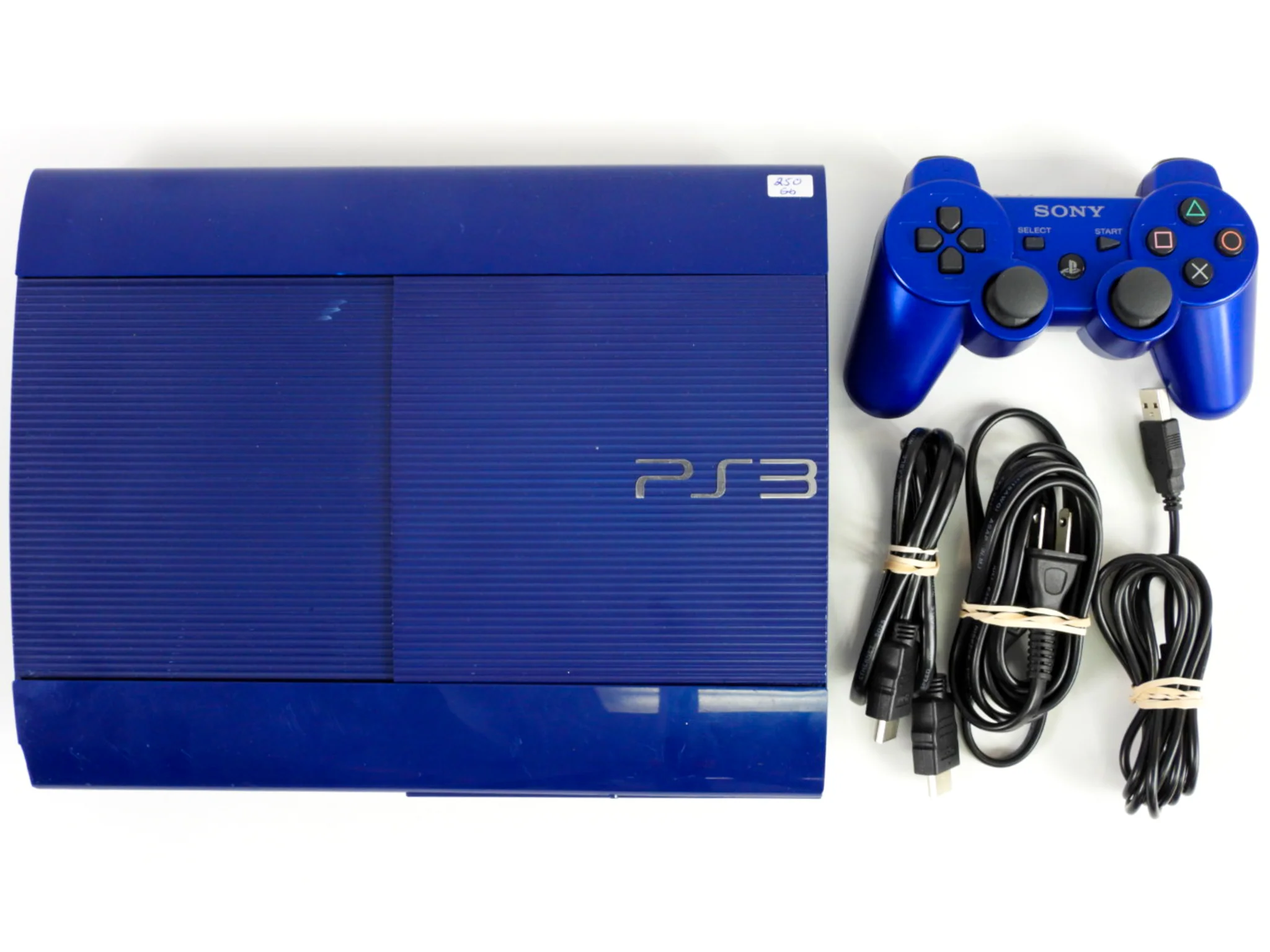 PlayStation 3 System Super Slim 250 GB Azurite Blue (PS3) - Image 2