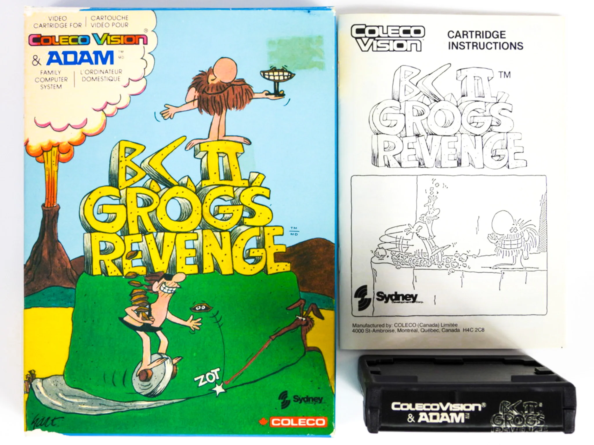 B.C.'S Quest For Tires II 2: Grog's Revenge (ColecoVision) - Image 2