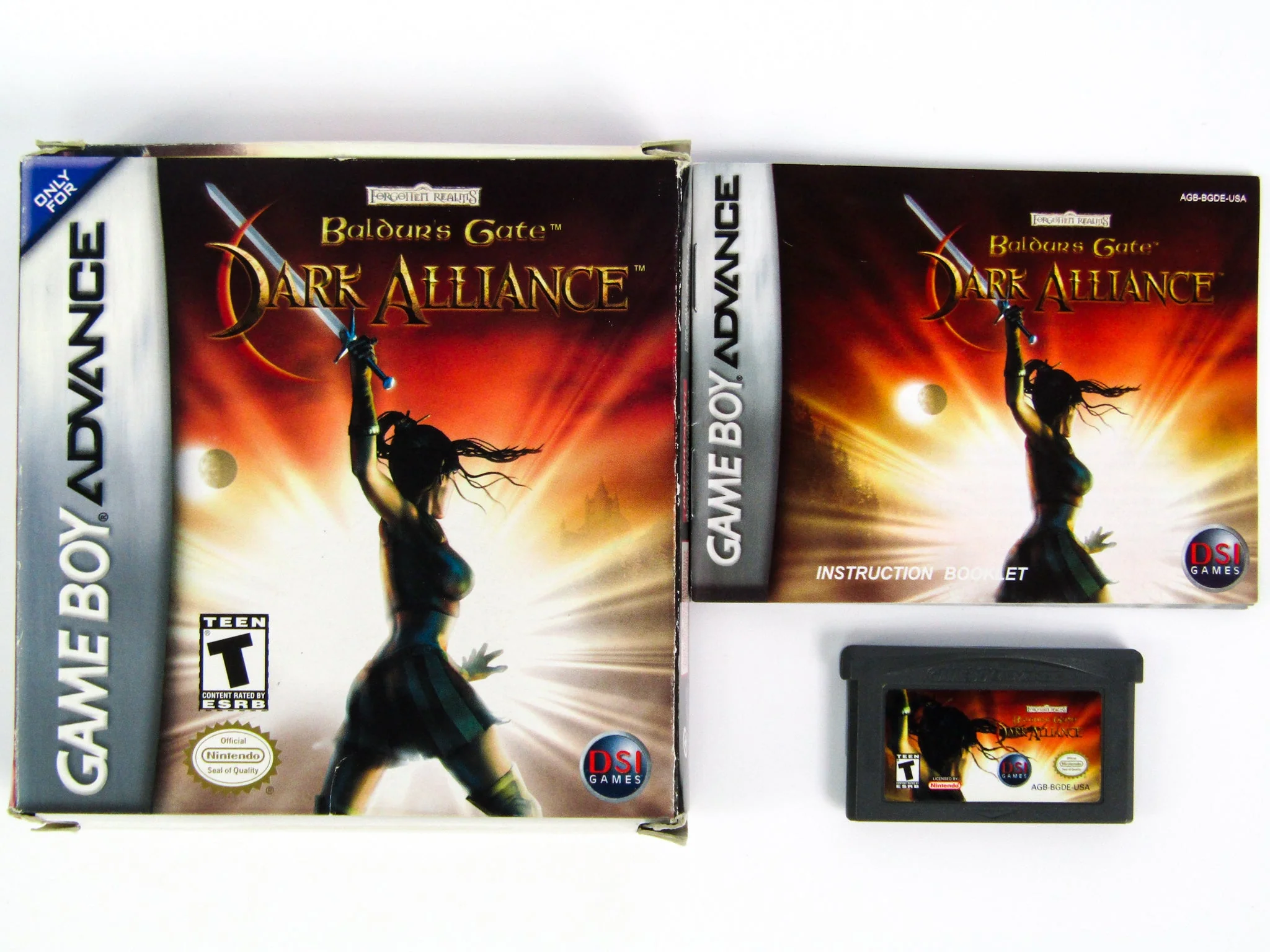 Baldur's Gate Dark Alliance (Nintendo Game Boy Advance / GBA)