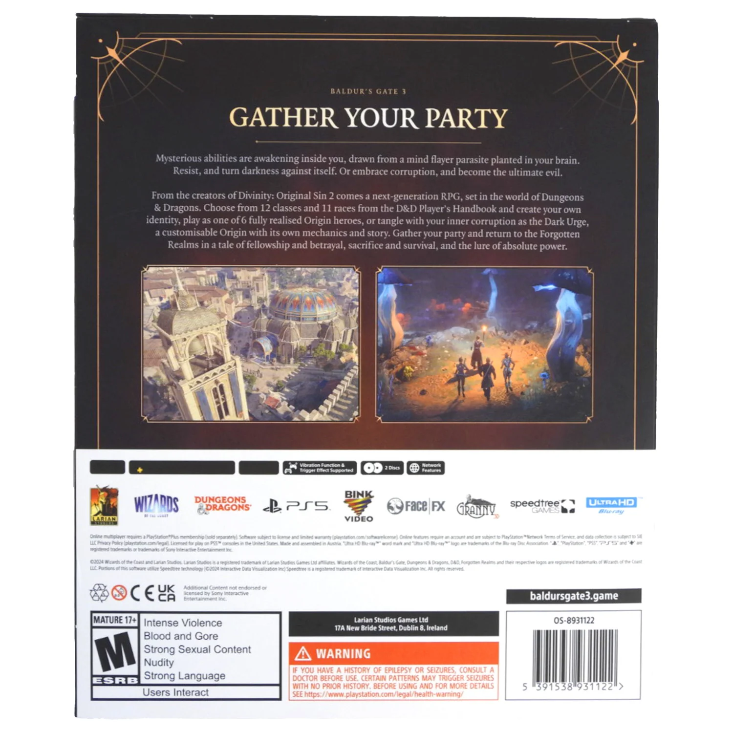 Baldur's Gate III 3 [Deluxe Edition] (PlayStation 5 / PS5) - Image 2