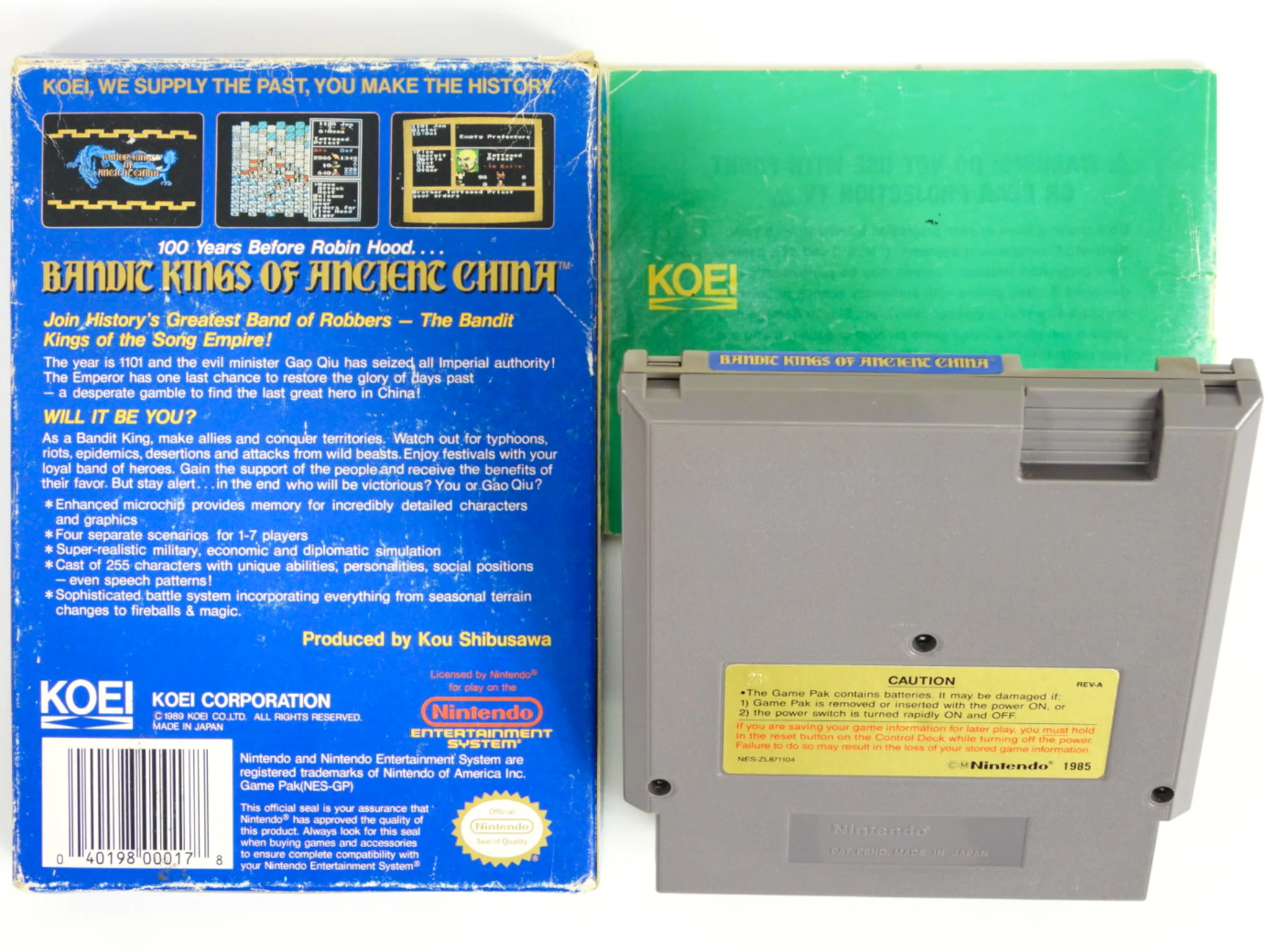Bandit Kings Of Ancient China (Nintendo / NES) - Image 2