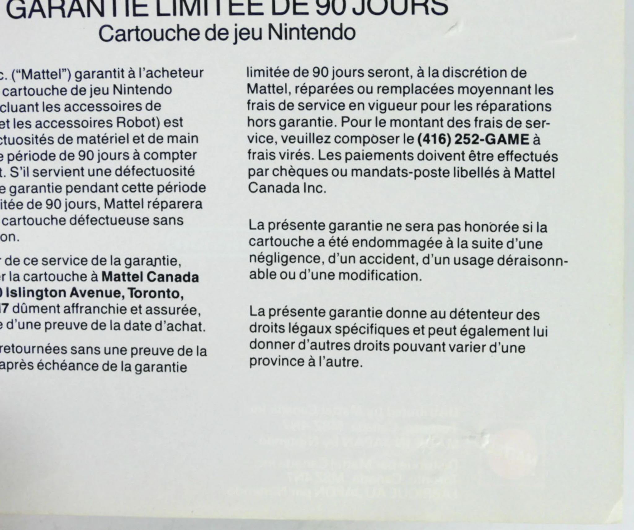 Baseball [CAN Version] [Manual] (Nintendo / NES) - Image 6