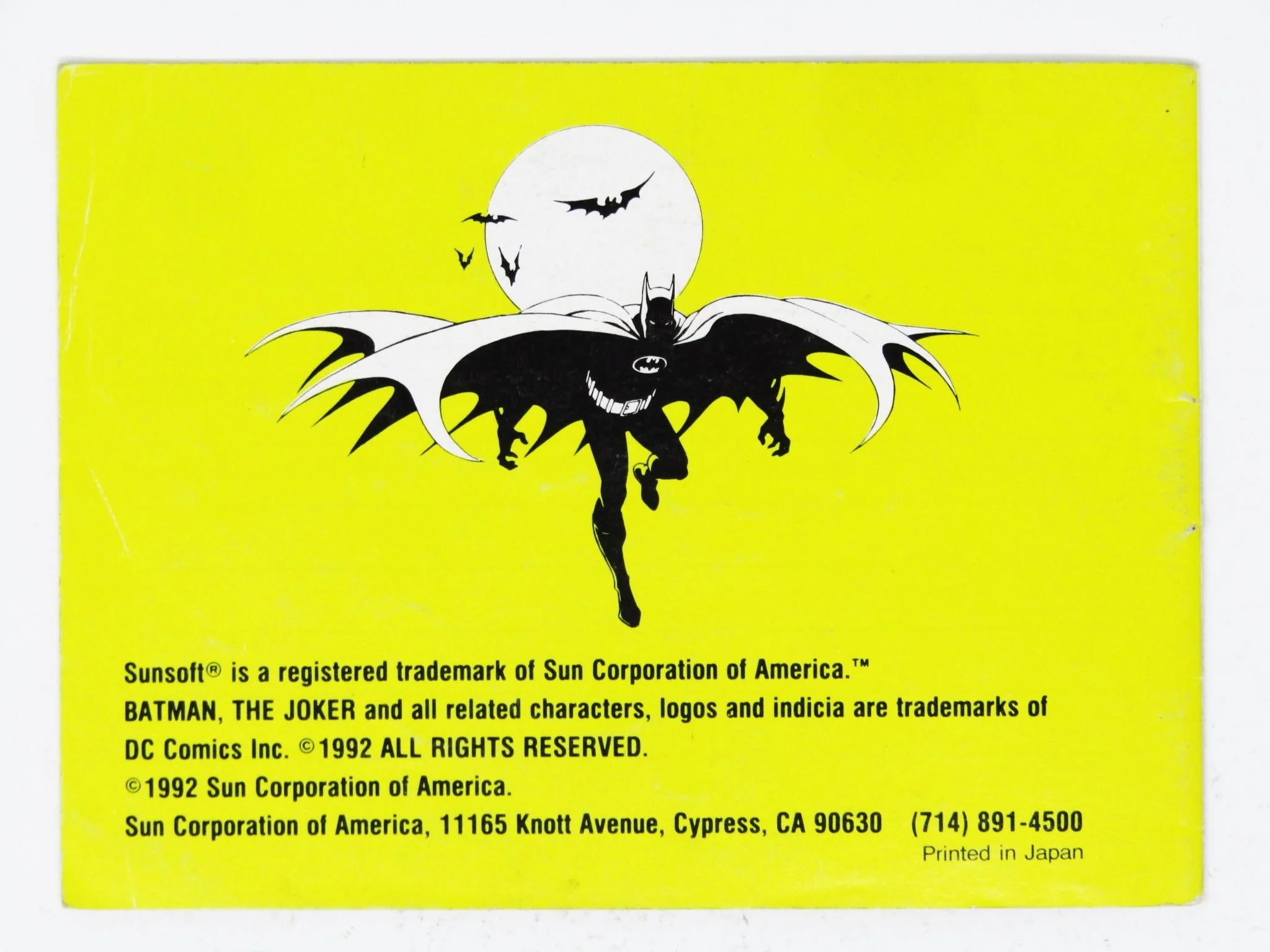 Batman Return Of The Joker [Manual] (Nintendo Game Boy) - Image 2