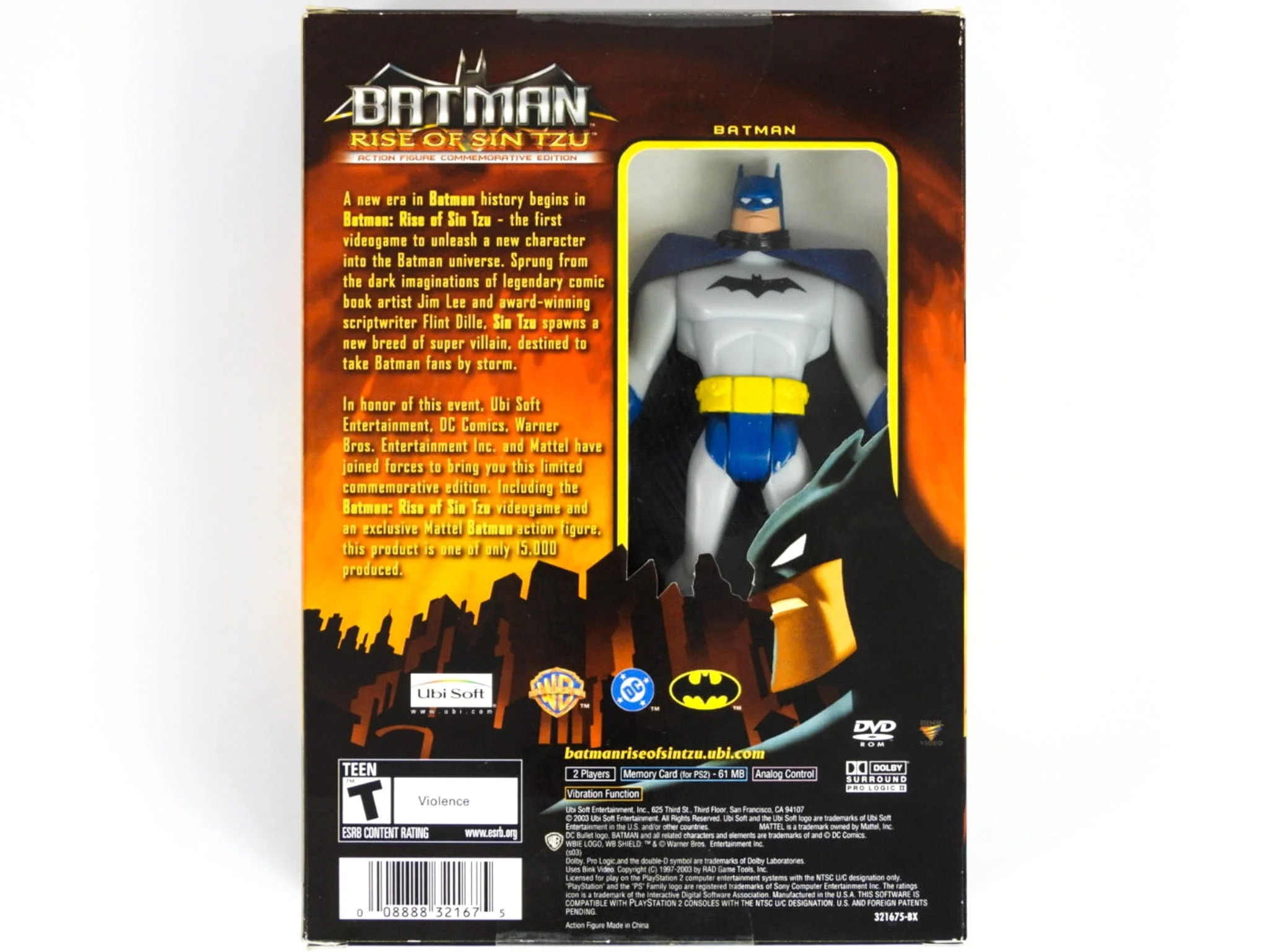 Batman Rise Of Sin Tzu [Action Figure Commemorative Edition] (PlayStation 2 / PS2) - Image 2