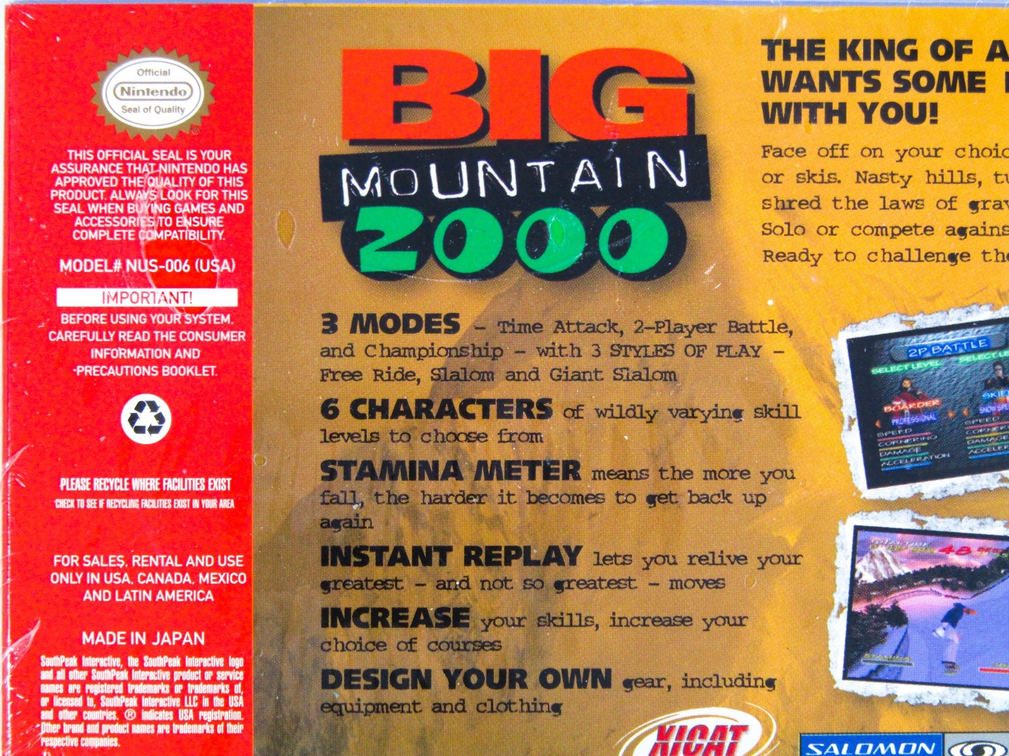 Big Mountain 2000 (Nintendo 64 / N64) - Image 3