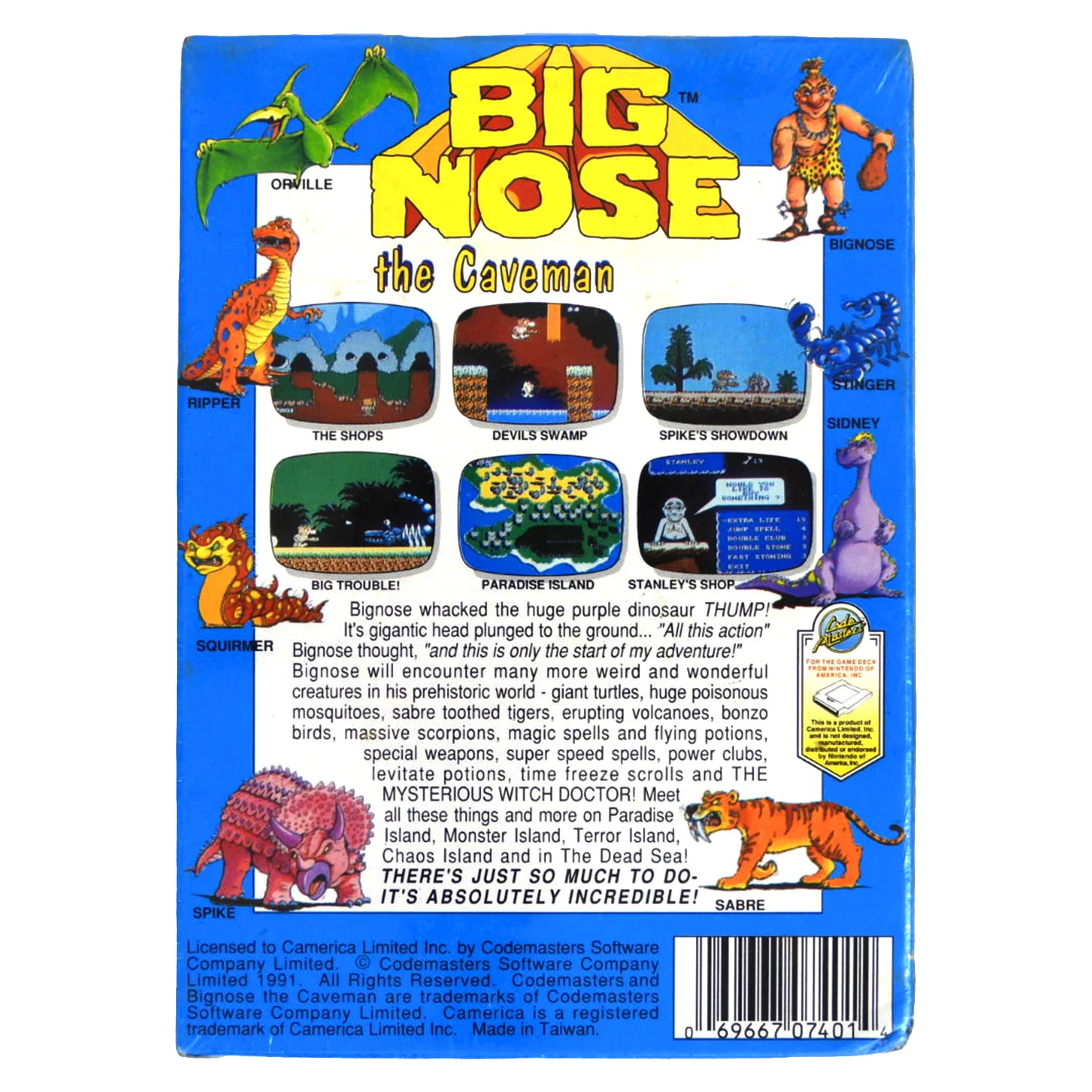 Big Nose the Caveman (Nintendo / NES) - Image 2
