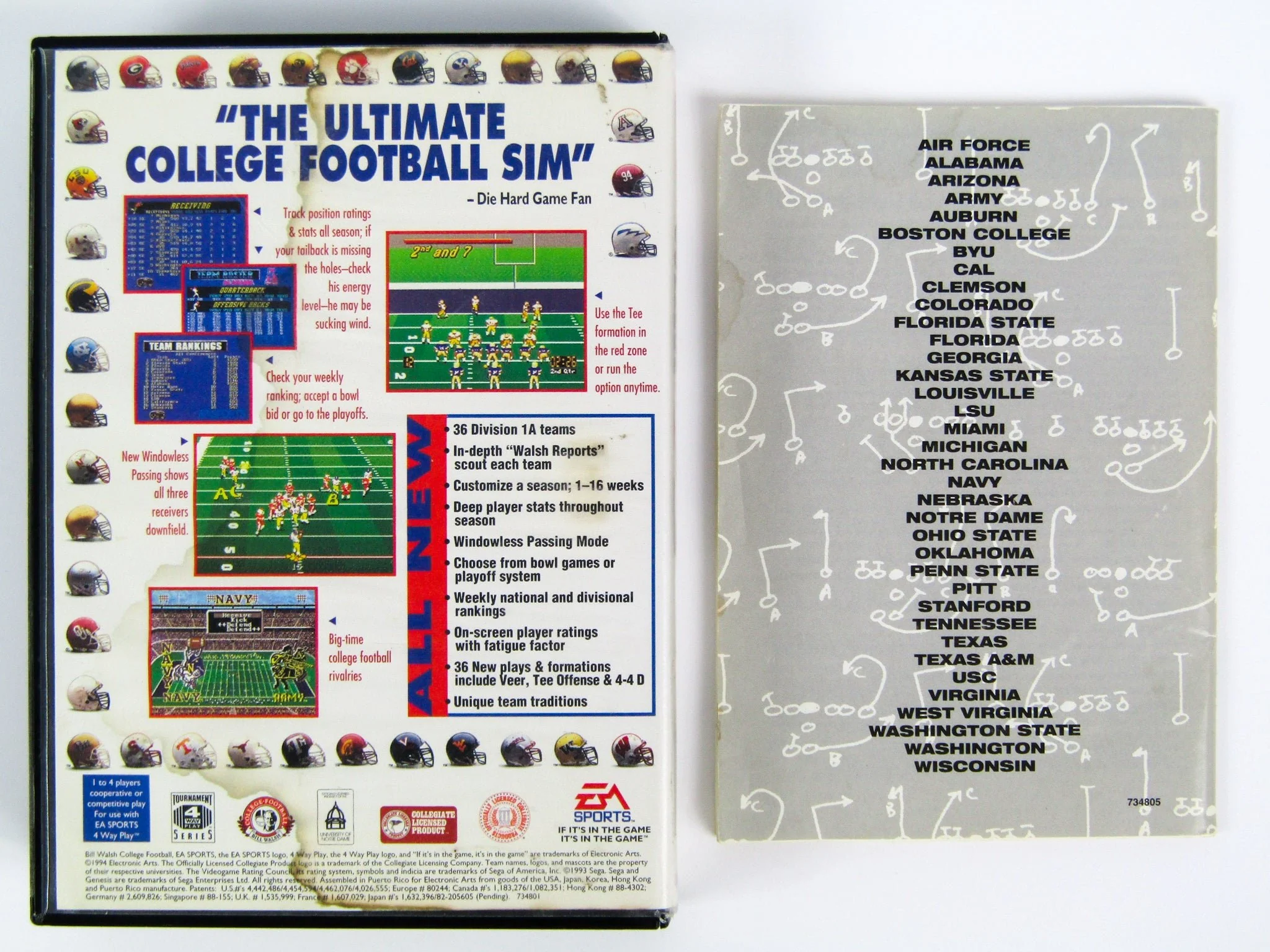 Bill Walsh College Football 95 (Sega Genesis) - Image 3