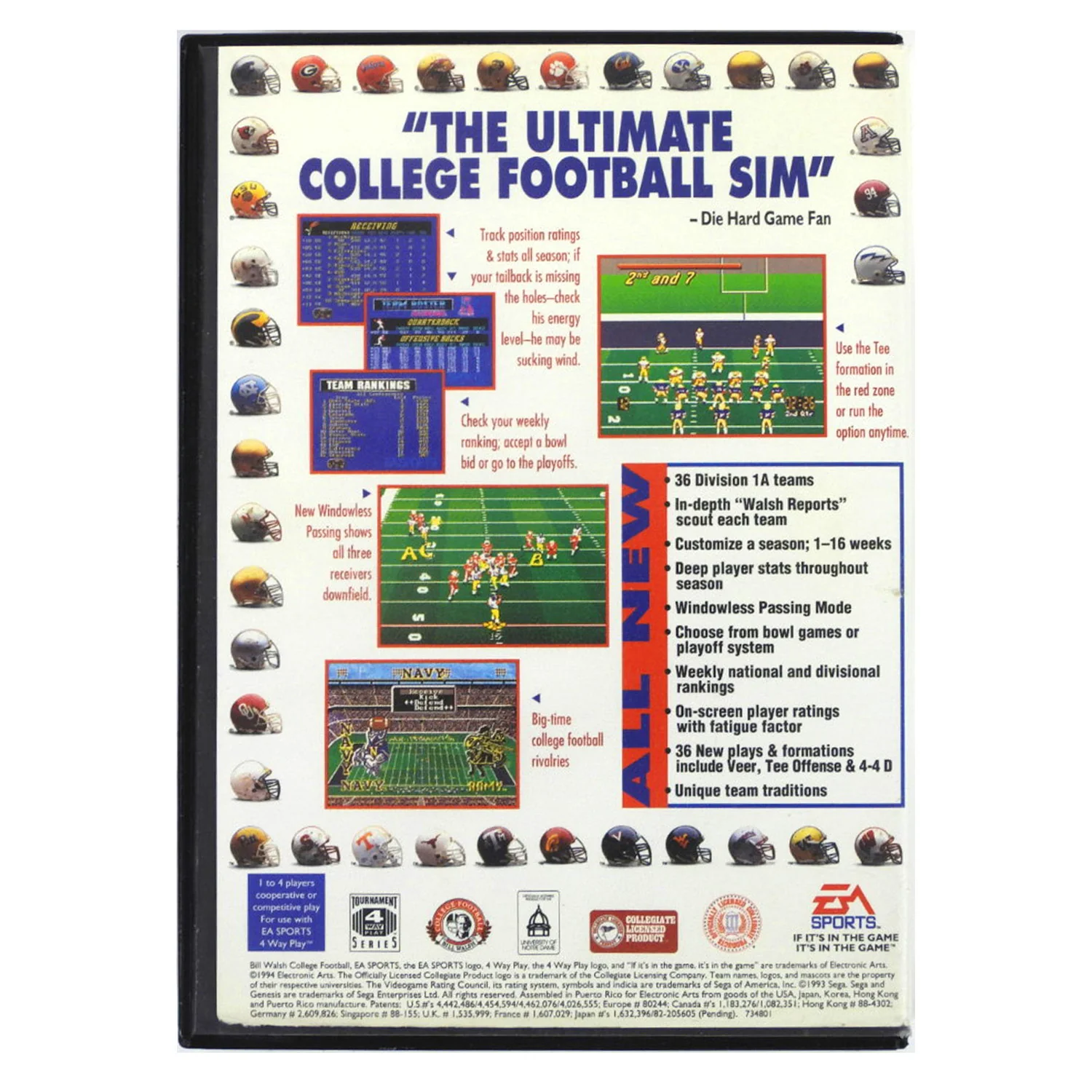 Bill Walsh College Football 95 (Sega Genesis) - Image 5