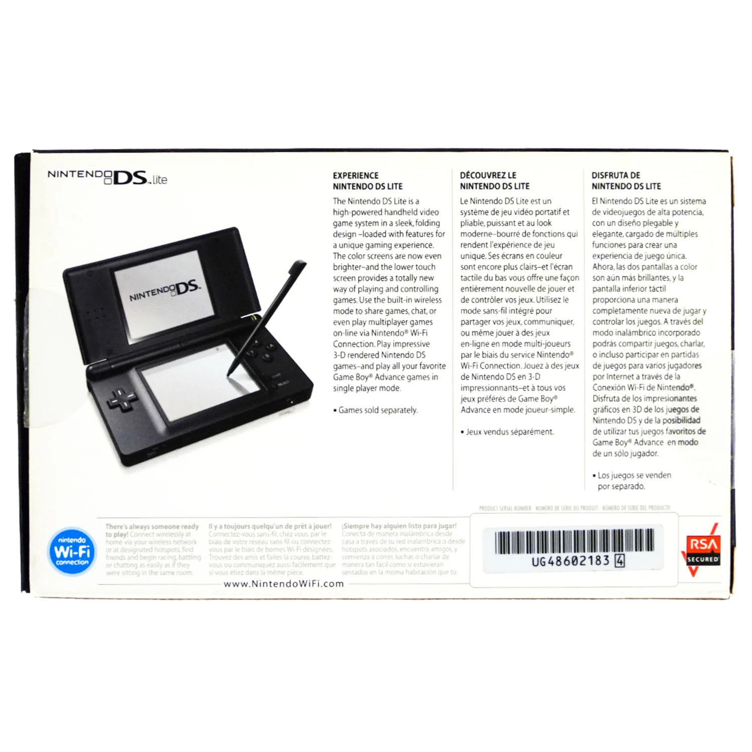Nintendo DS Lite System Black - Image 2