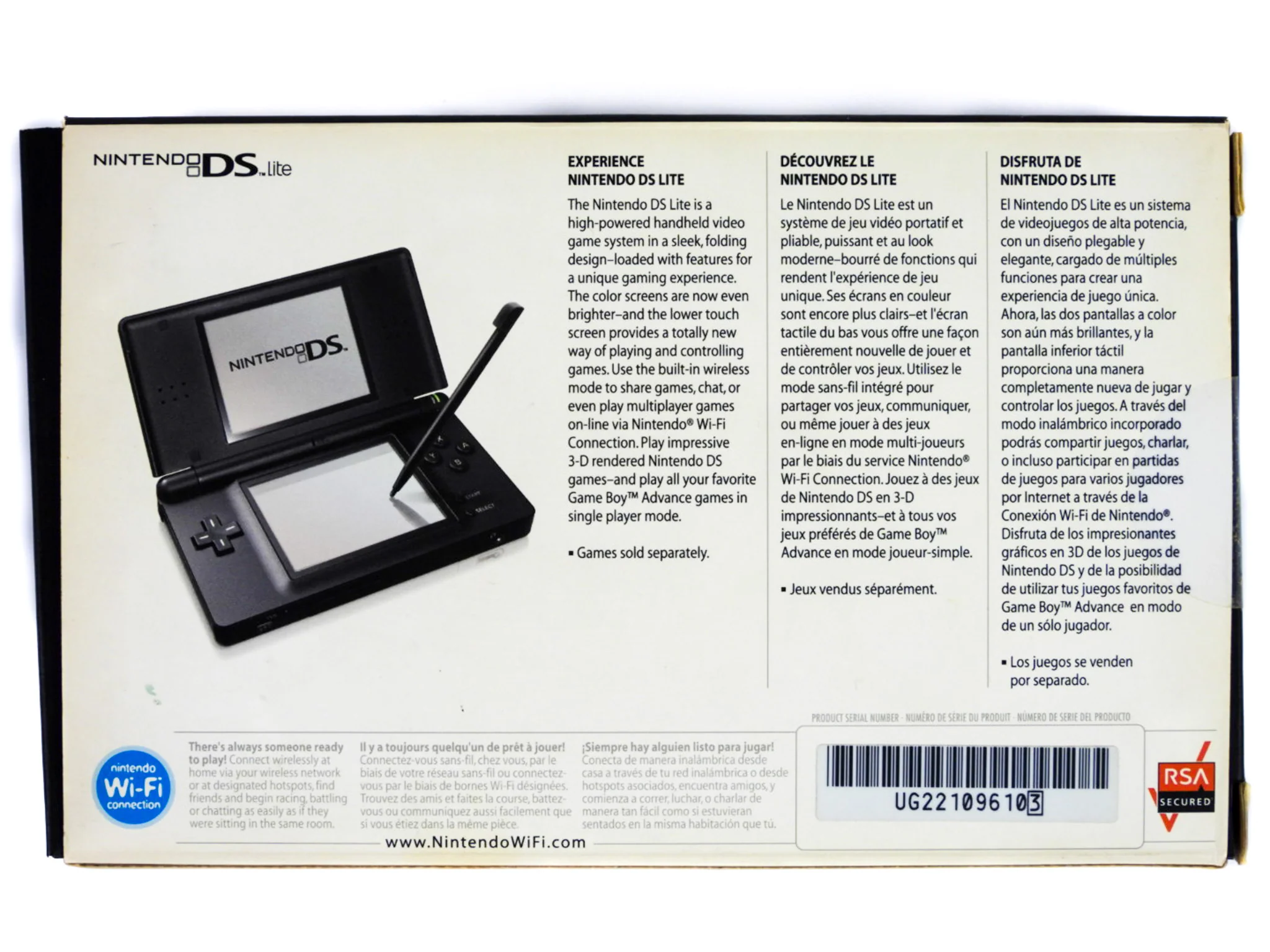 Nintendo DS Lite System Black - Image 6