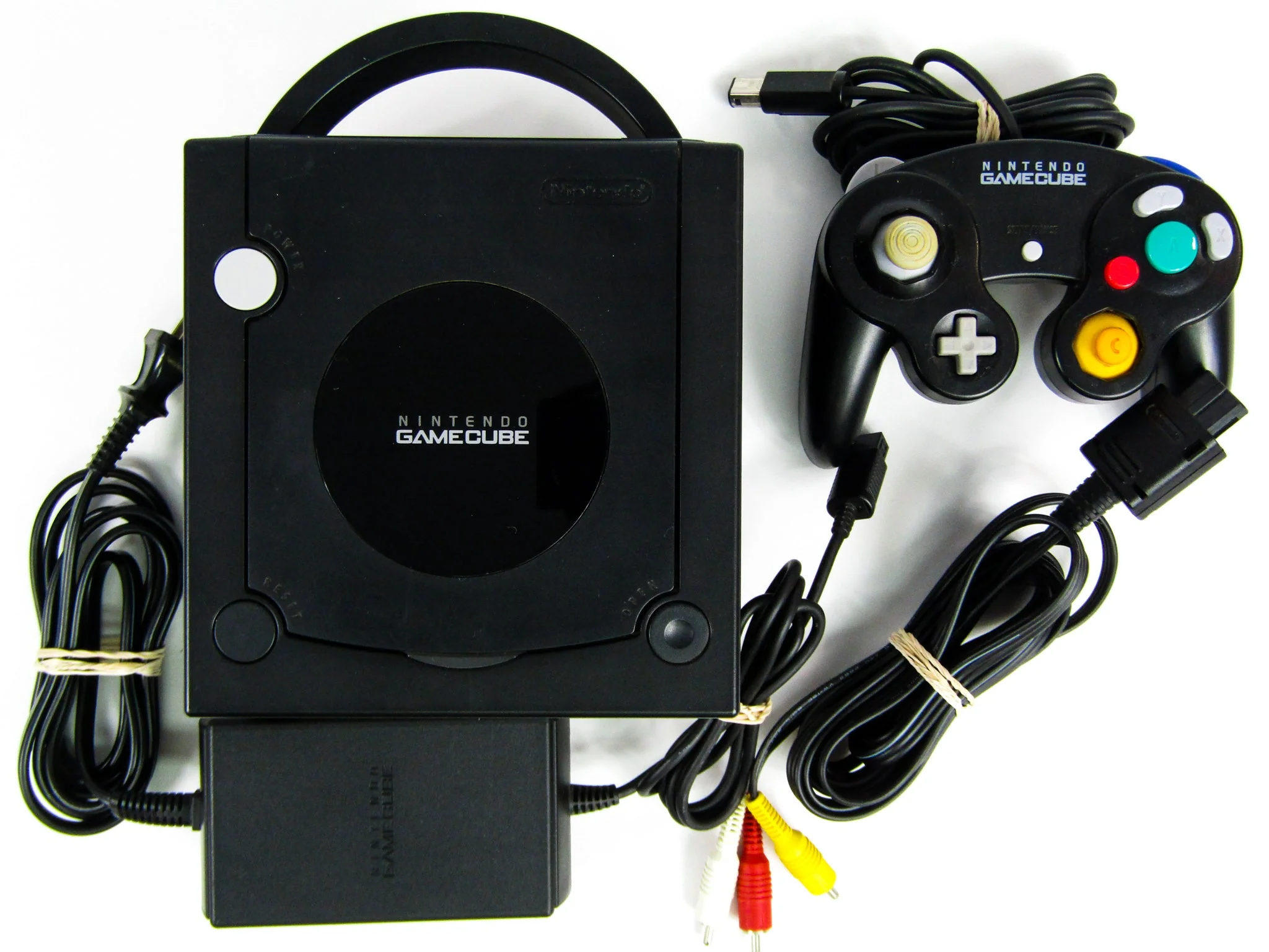 Nintendo GameCube System [DOL-001] Black with 1 Assorted Controller - Image 22