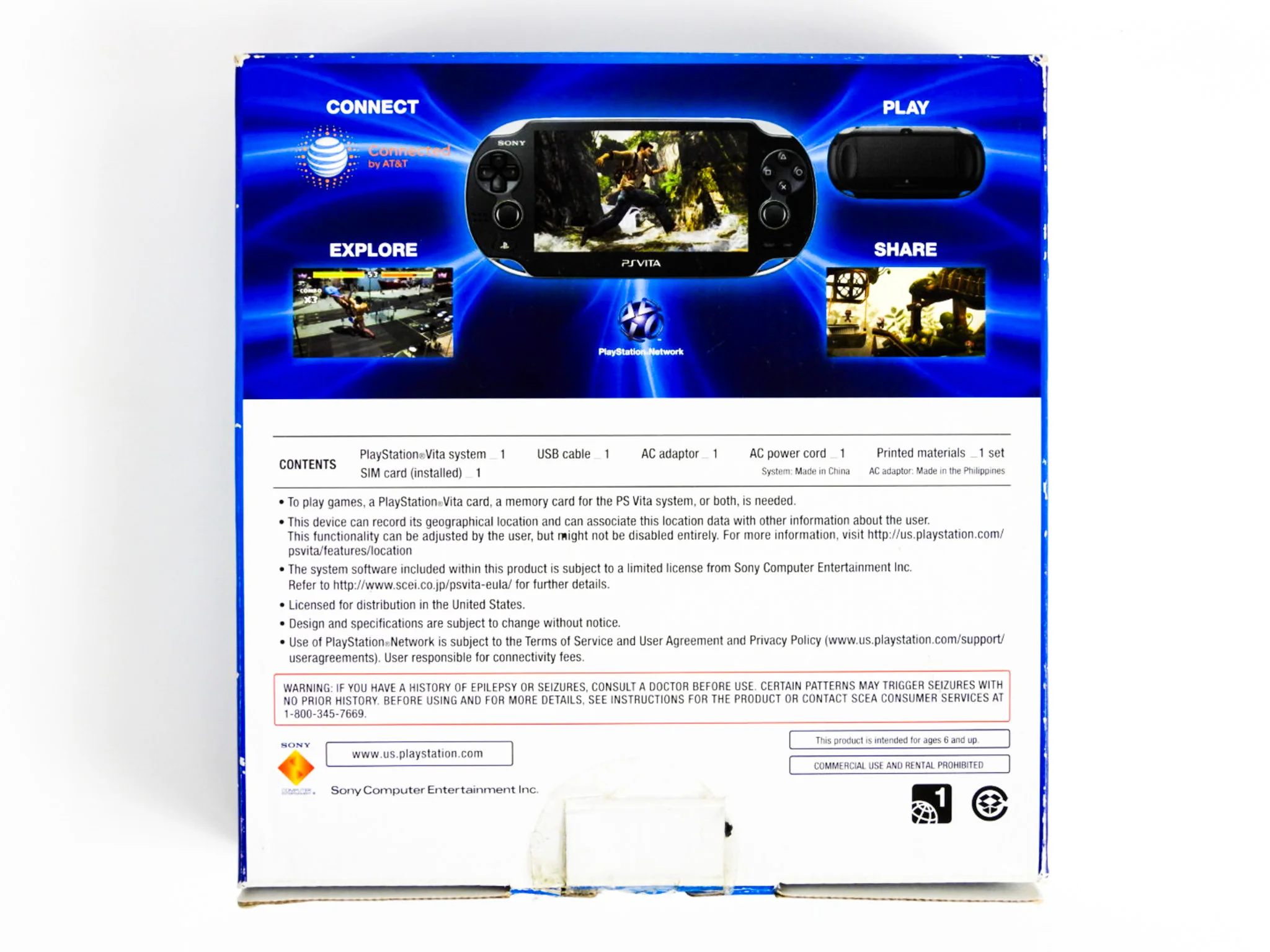 PlayStation Vita System [PCH-1100] Black (PS Vita) - Image 2