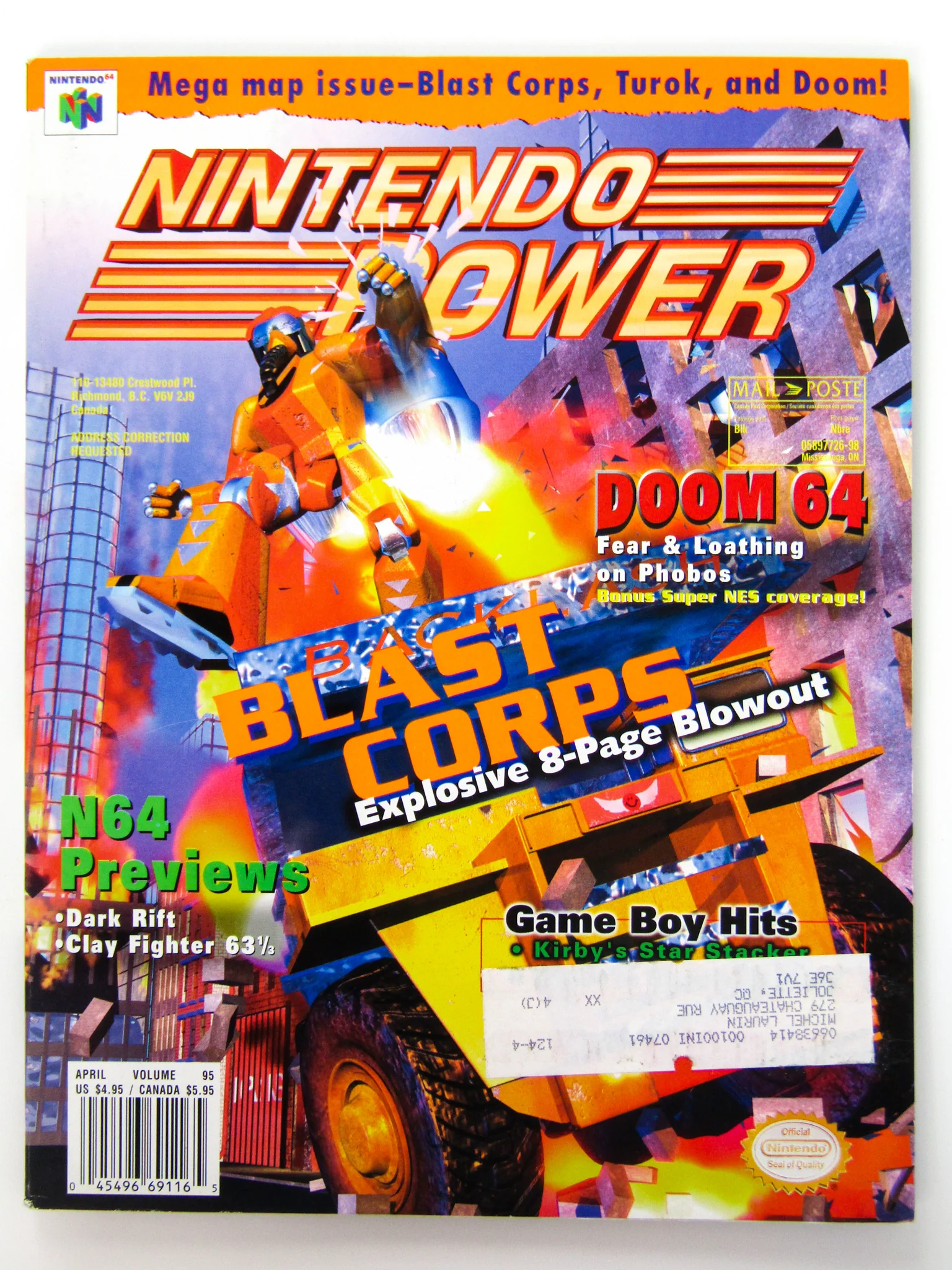 Blast Corps [Volume 95] [Nintendo Power] (Magazines) - Image 3