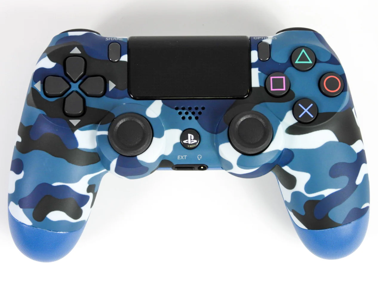Blue Camo Dualshock 4 Controller (PlayStation 4 / PS4) - Image 2