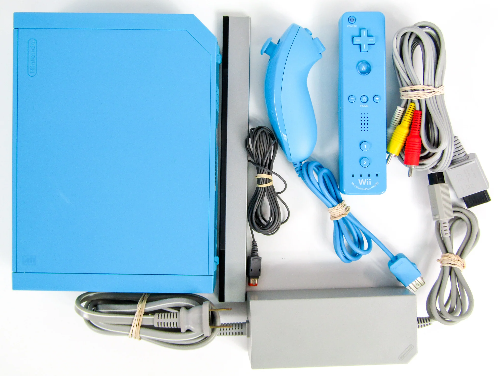 Nintendo Wii System [RVL-101] Blue - Image 4